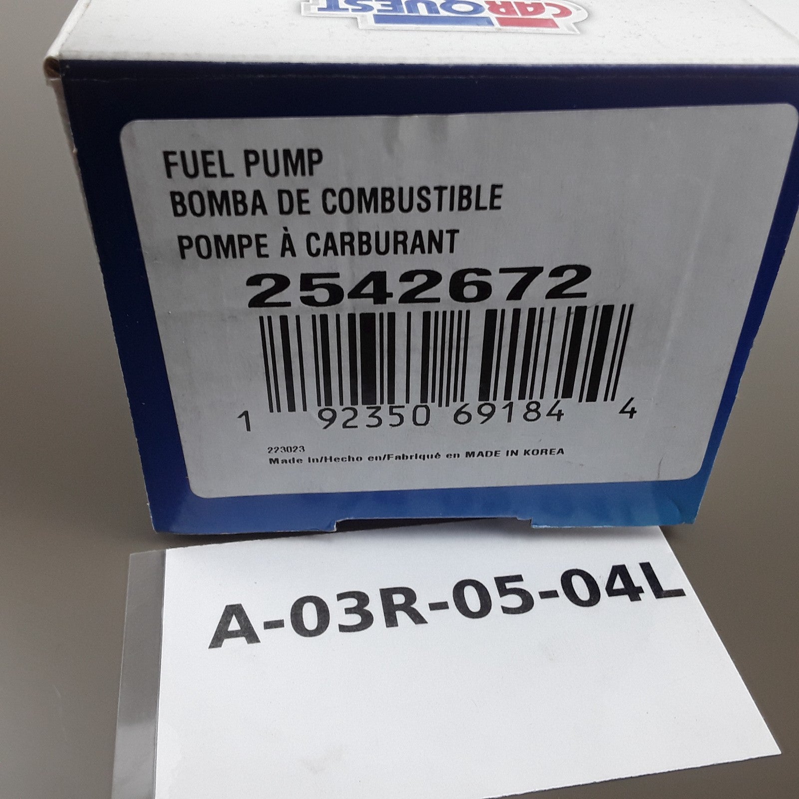 Carquest 2542672 Mechanical Fuel Pump Fits Chevrolet Corvette (1968 1969-1972)