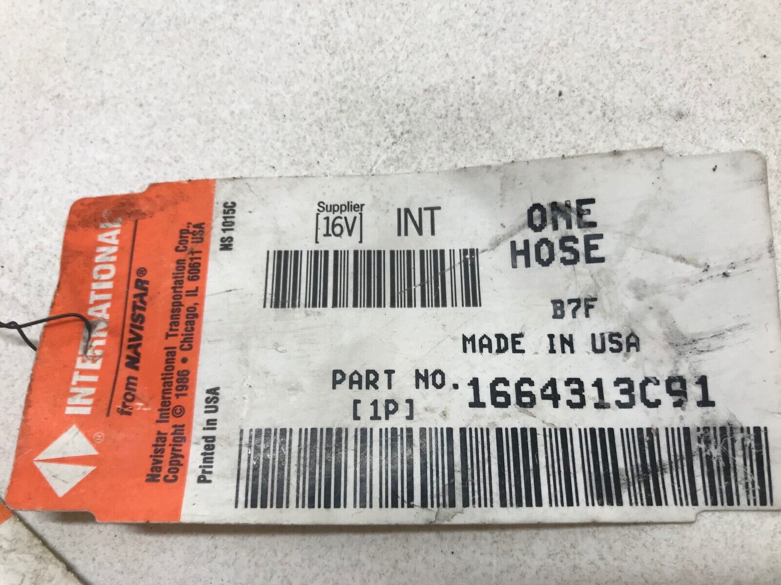 GENUINE INTERNATIONAL HOSE 1664313C91 - HotCarParts