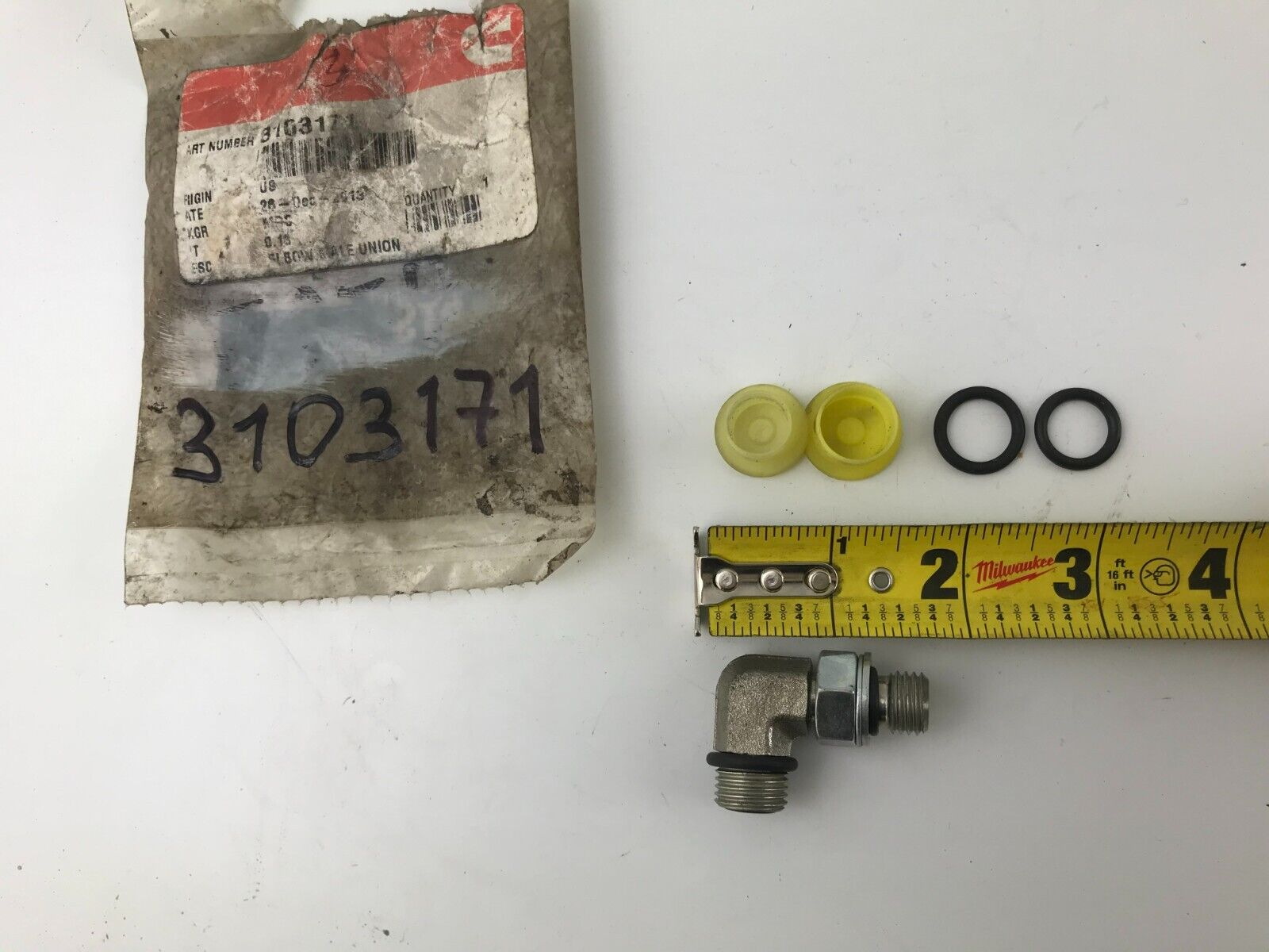 GENUINE OEM Cummins ELBOW MALE UNION 3103171 FAST SHIPPING - HotCarParts