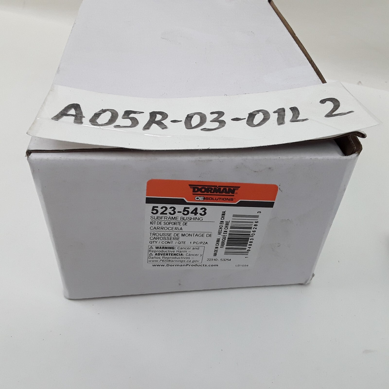 Subframe Bushing Kit Fits Dodge Grand Caravan Chrysler Town & Country 2008-2020