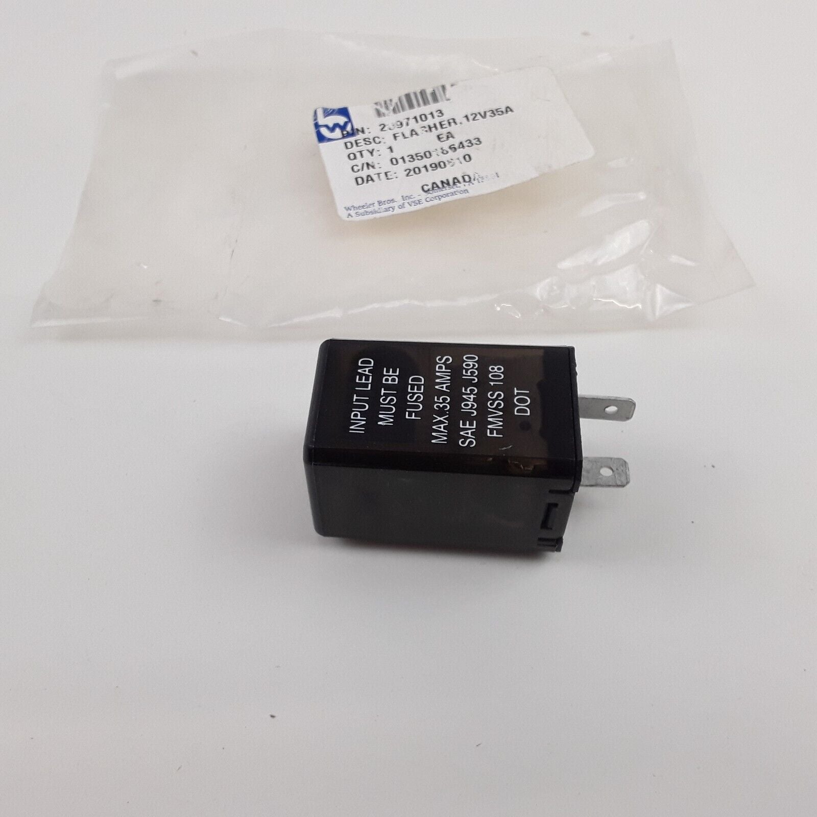 Turn Signal Flasher 2 Terminal 16 Lamp 35A 12V Fits Mack,International Navistar