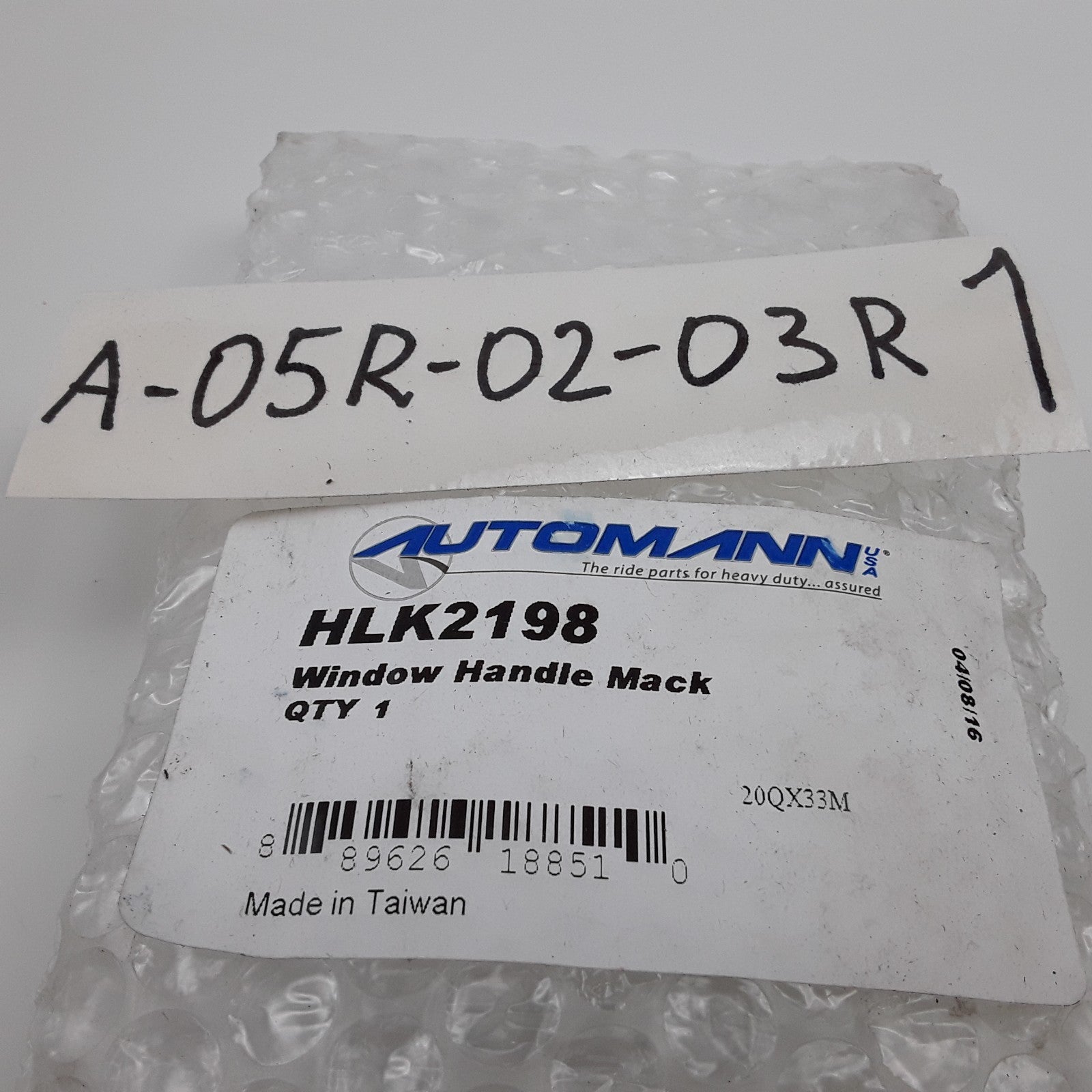 Automann HLK2198 Window Crank Handle Fits Mack CHU CH GU7 GU8 CV CXP CXU 1995-09