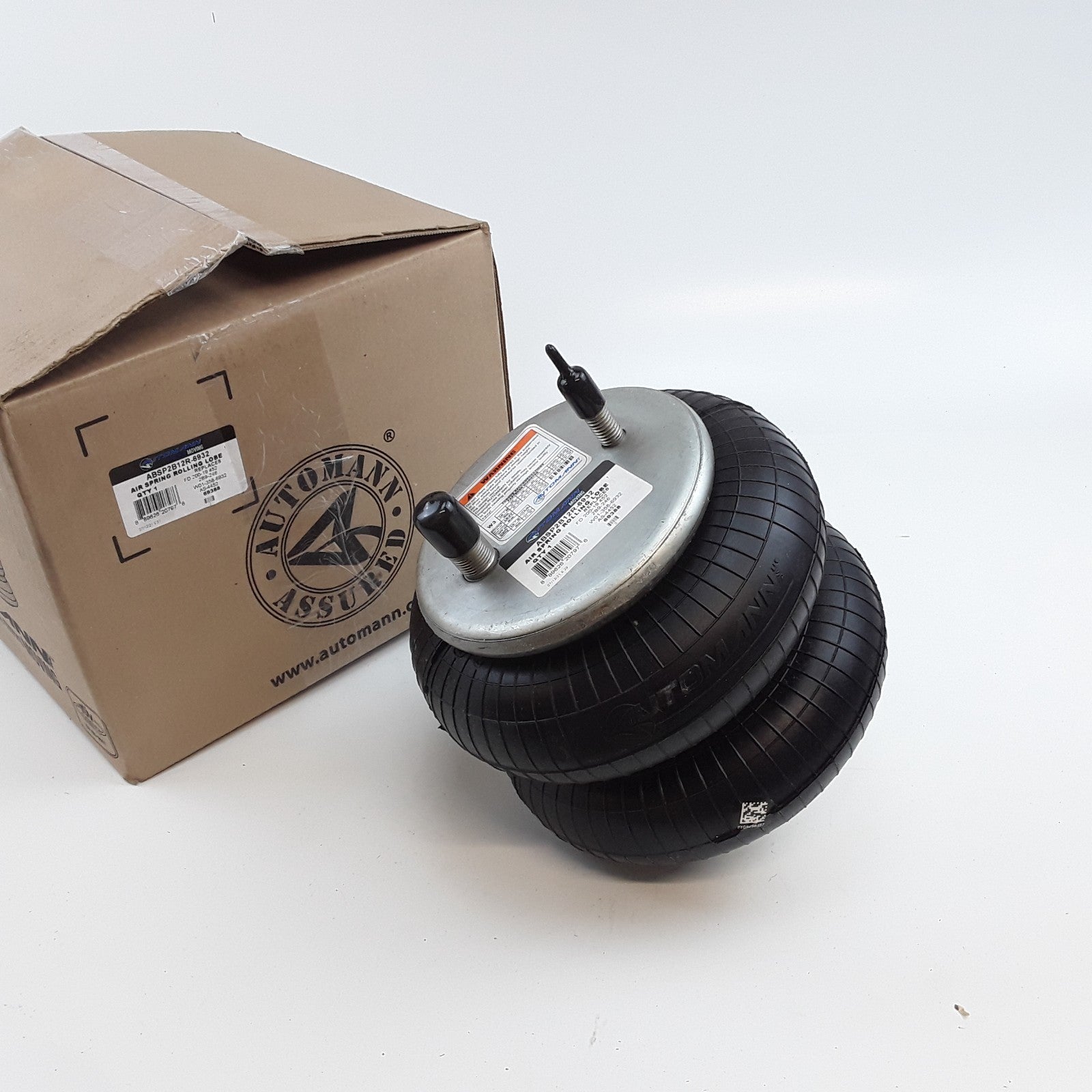Automann ABSP2B12R-6932 Air Spring Double Convoluted Heavy Duty High Performance