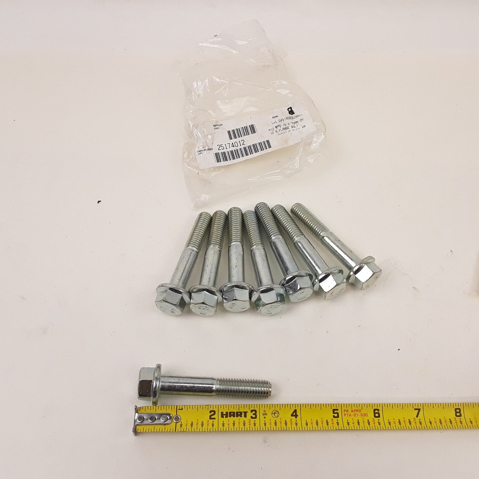 Volvo 25174012 Heavy-Duty Flange Screw Kit Chrome – 8-Pack for Cars & Trucks