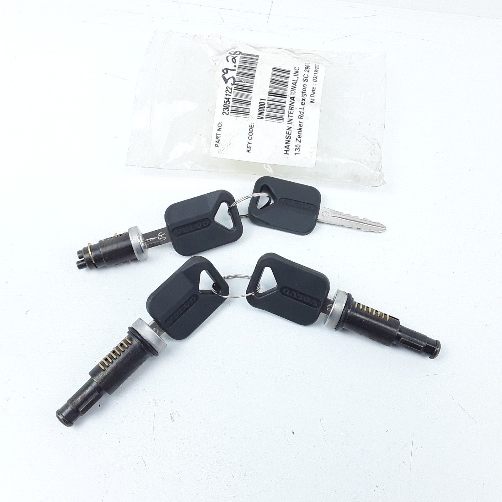 Door Lock Cylinder W/ Ignition Cylinder & Keys 23054122 For Volvo VNL 2004-2017
