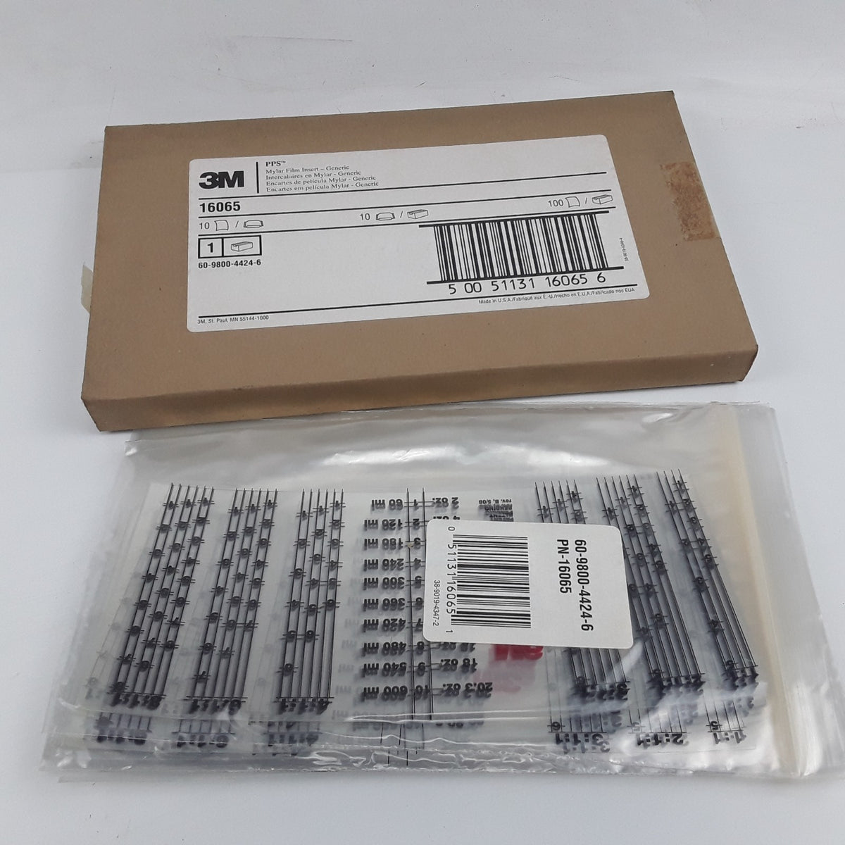3M 16065 Paint Preparation System Mylar Film Inserts Generic 100 Per Box