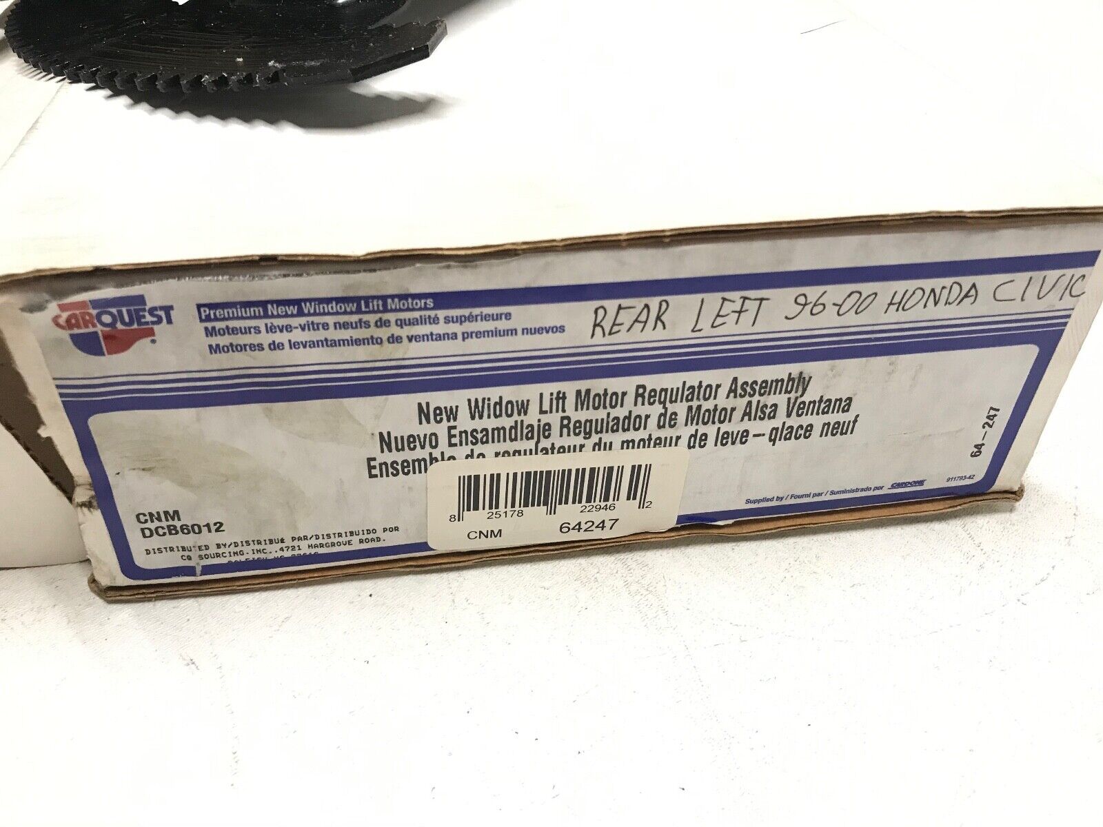 Power Window Motor and Regulator Rear Left CARQUEST fits 96-00 Honda Civic - HotCarParts