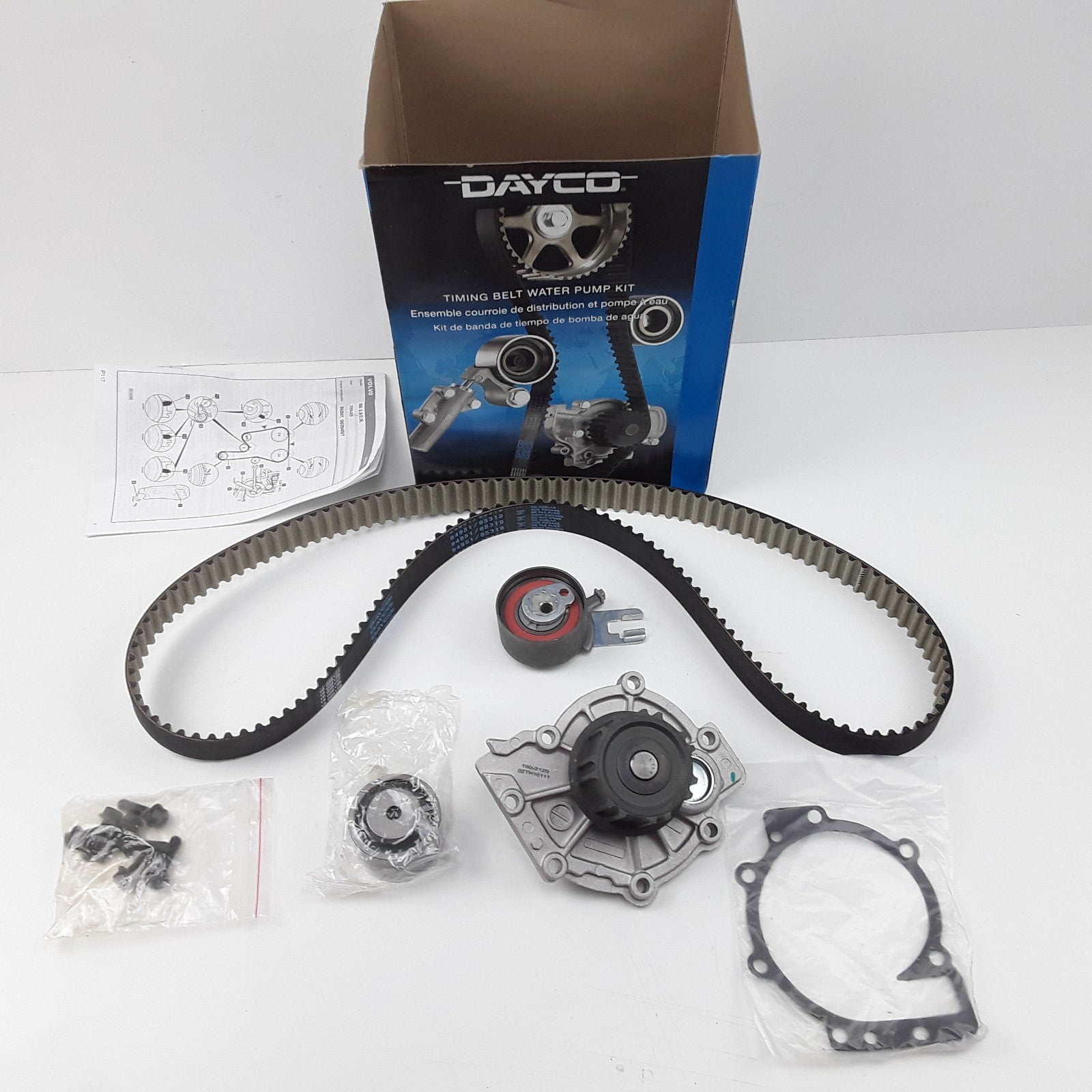 Dayco WP319K1A Engine Timing Belt Kit with Water Pump Fits Volvo S80 (2000-2002)