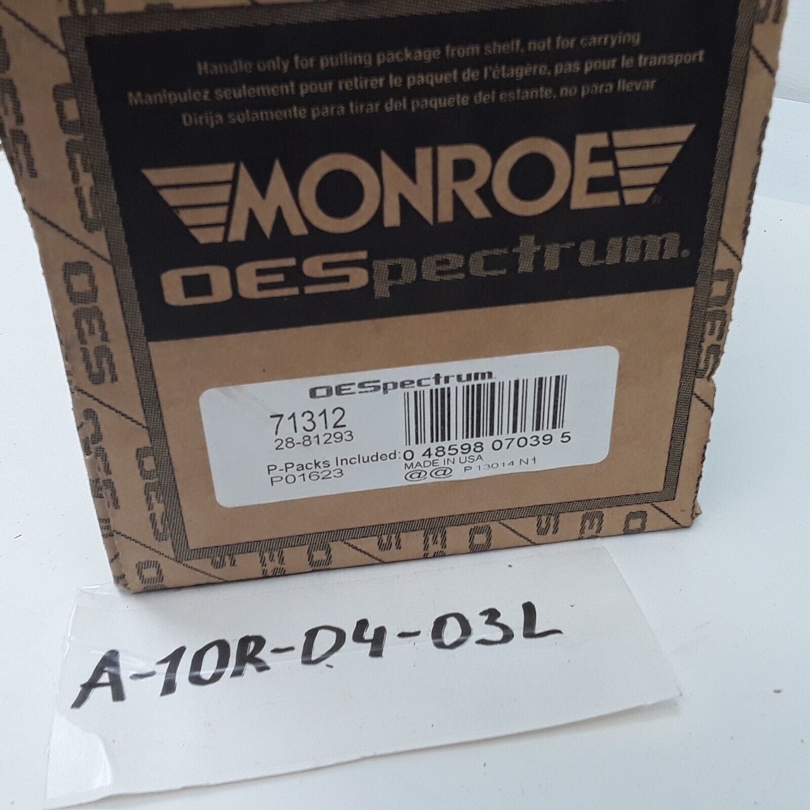 NEW Monroe 71312 OESpectrum Suspension Strut Black For Renault Nissan 2000-20013