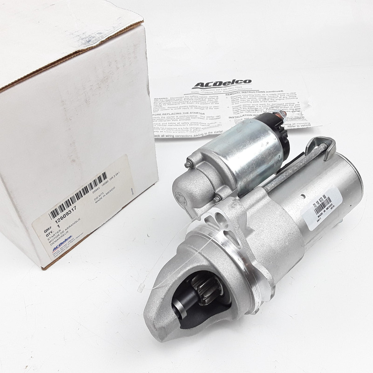 Starter Motor Fits GMC Buick Saturn Chevrolet Pontiac 2007-2017 2.0L 2.2L 2.4L