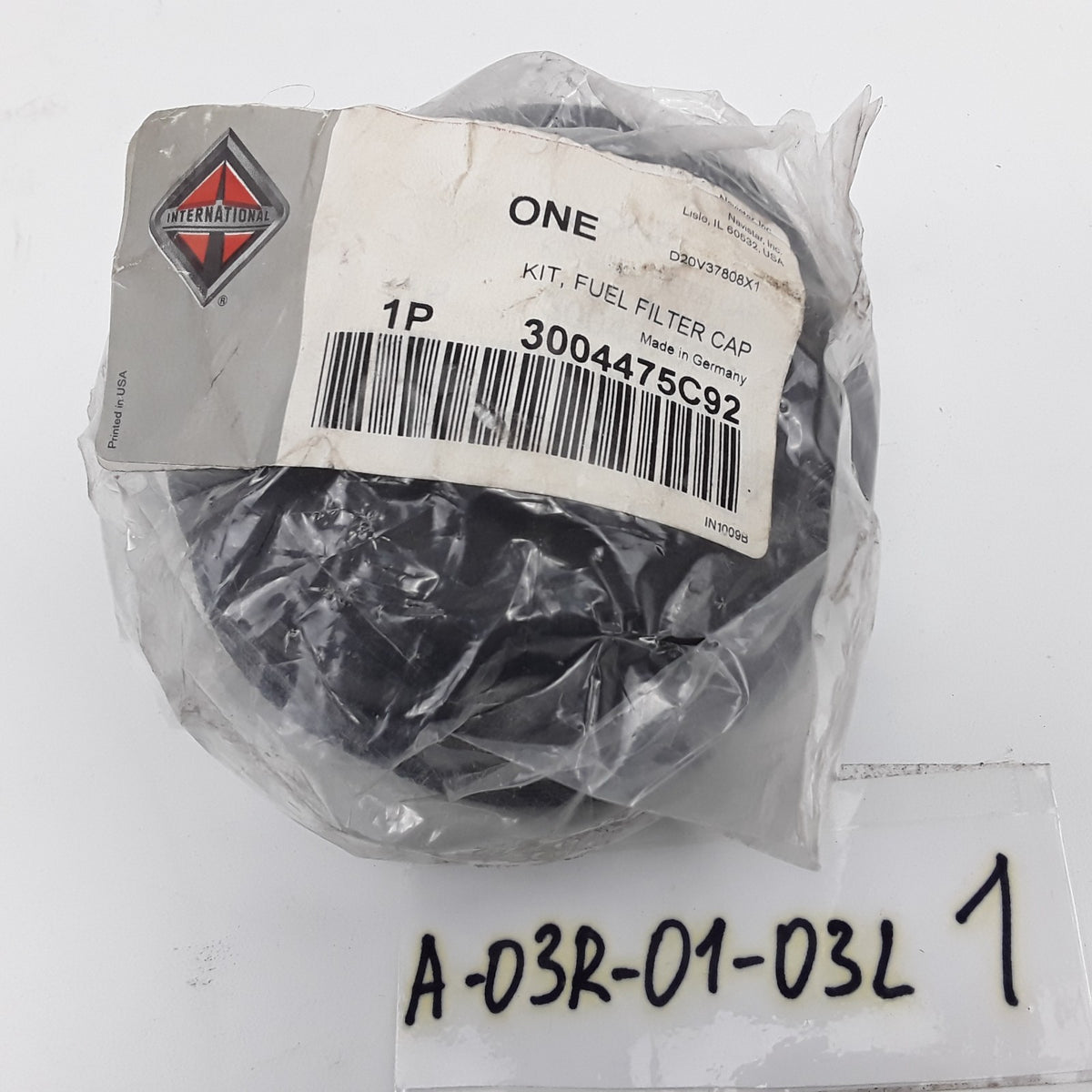 OEM International 3004475C92 Fuel Filter Cap Fits Navistar International Trucks