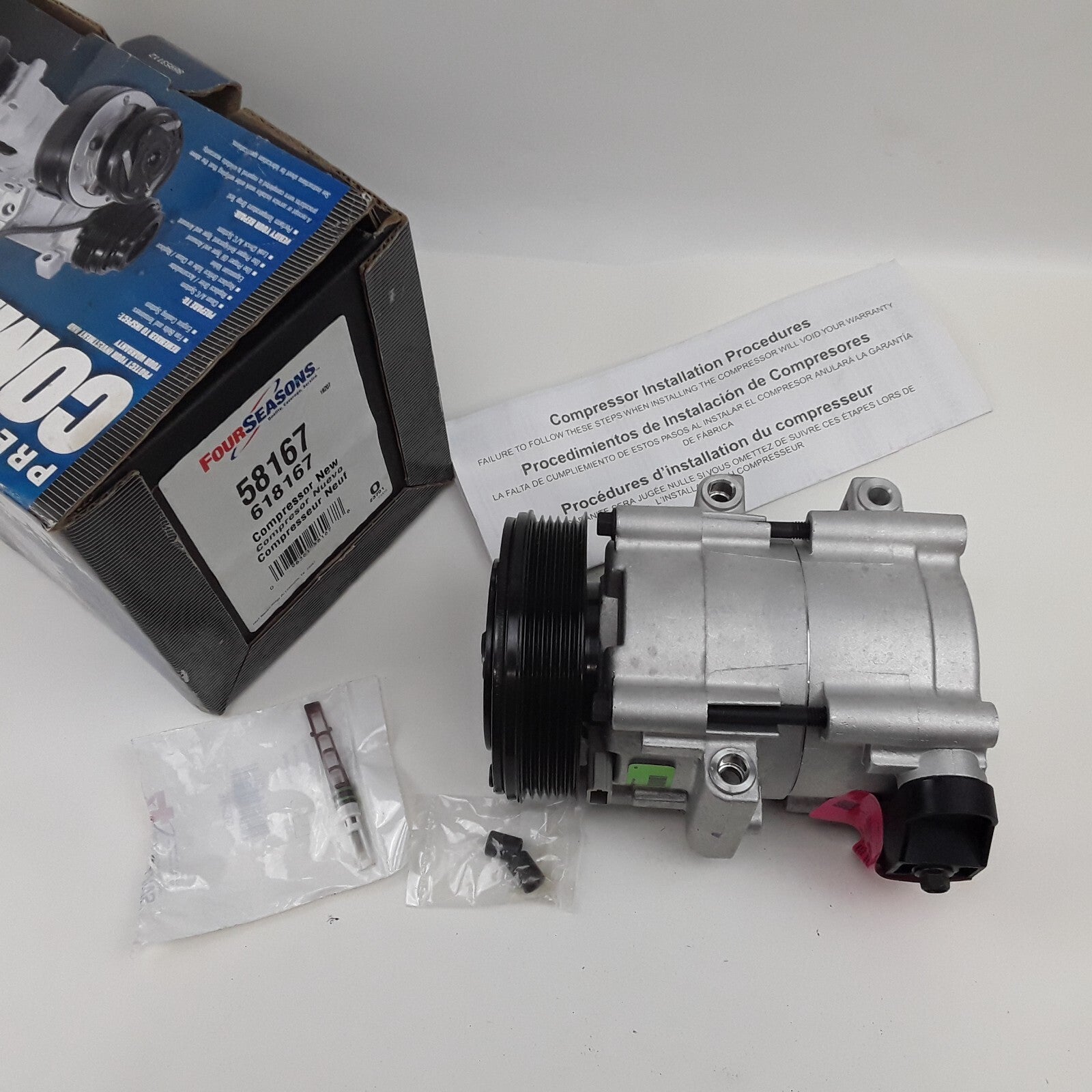 A/C Compressor Fits Ford F-250 Super Duty 2002-2006 F-150 2002-2003 Lobo 2003