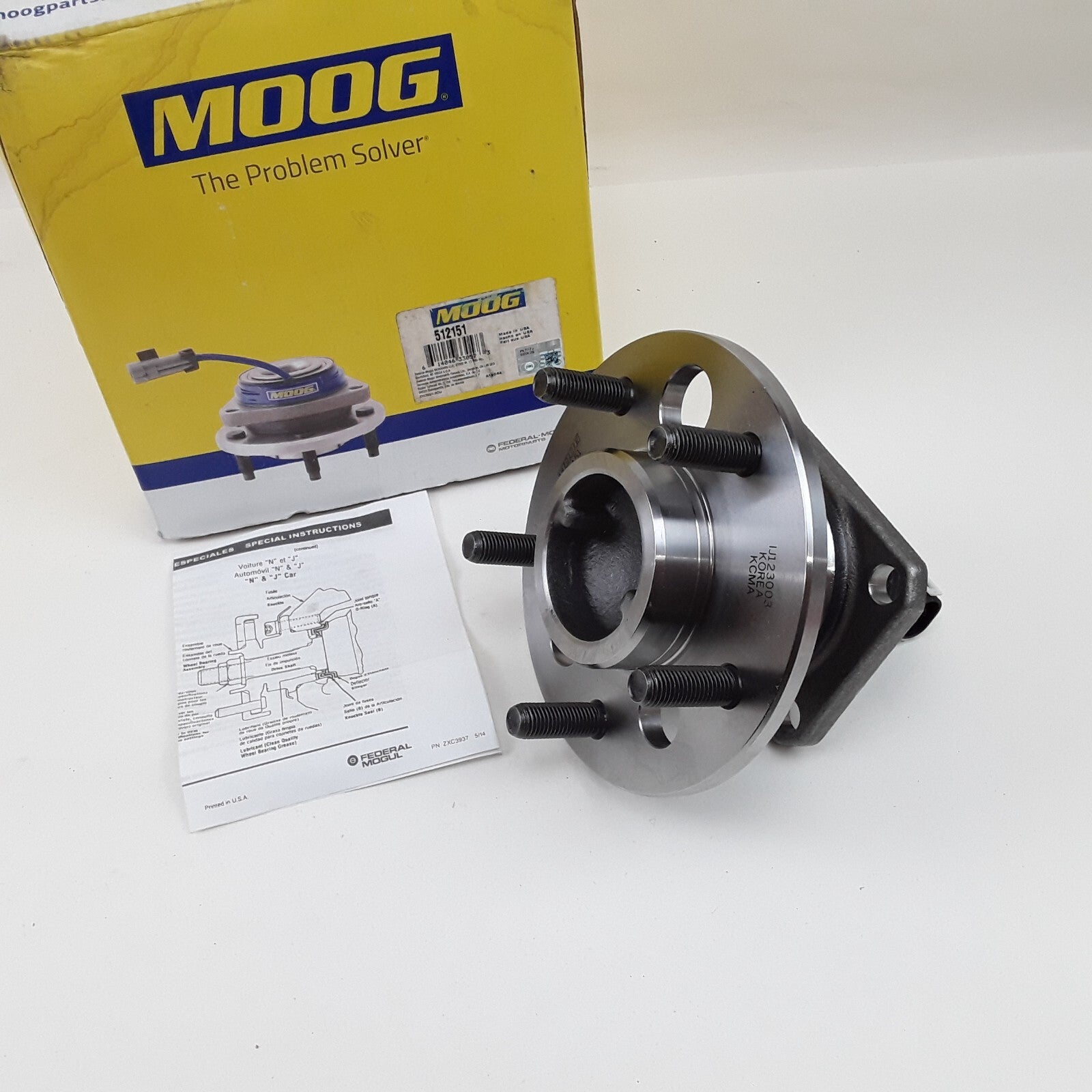 MOOG 512151 Wheel Bearing & Hub Assembly Fits Buick Oldsmobile Chevrolet 1996-03
