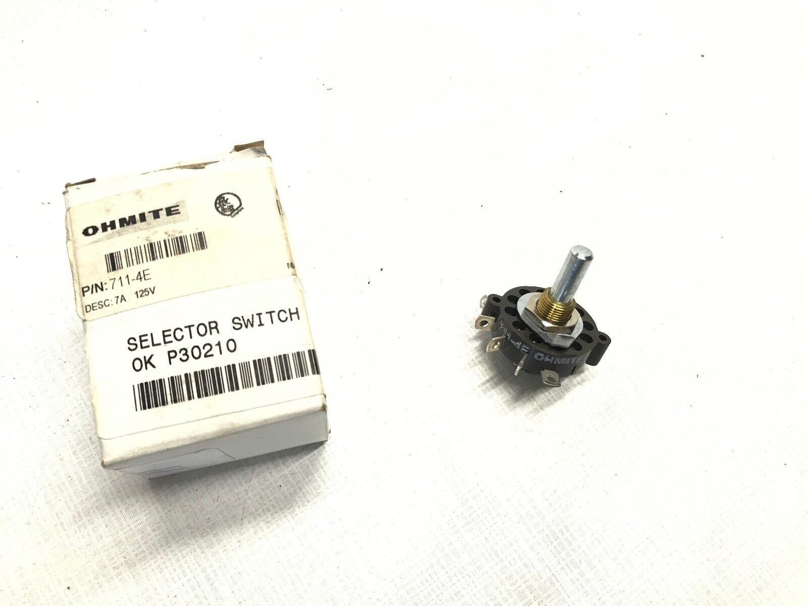 Ohmite 711-4E Tap Switch 4 Pole 7 Amp 125 Volts P30210 Fast Free Shipping - HotCarParts