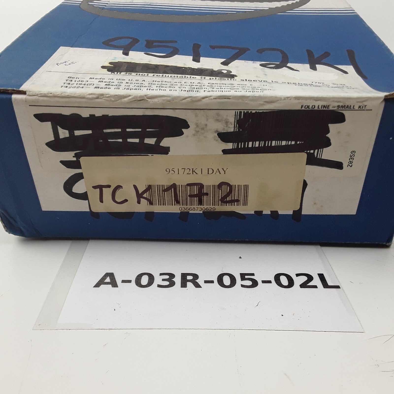 Gates TCK172 Engine Timing Belt Kit Fits Subaru Legacy Impreza (1990 1991-1993)