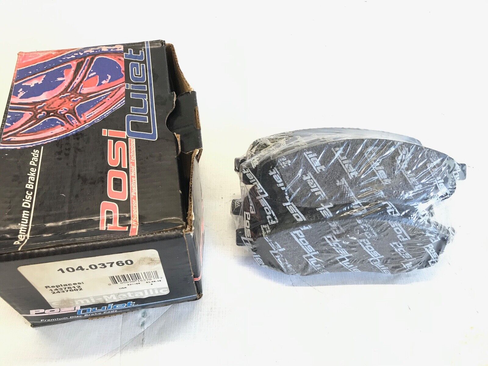 Disc Brake Pad Set-FWD Front POSI QUIET / Centric 104.03760 - HotCarParts