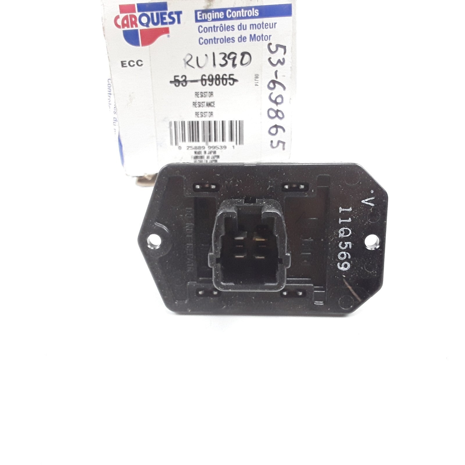CARQUEST 53-69865 HVAC Blower Motor Resistor Fits Toyota Sienna 2003-2010