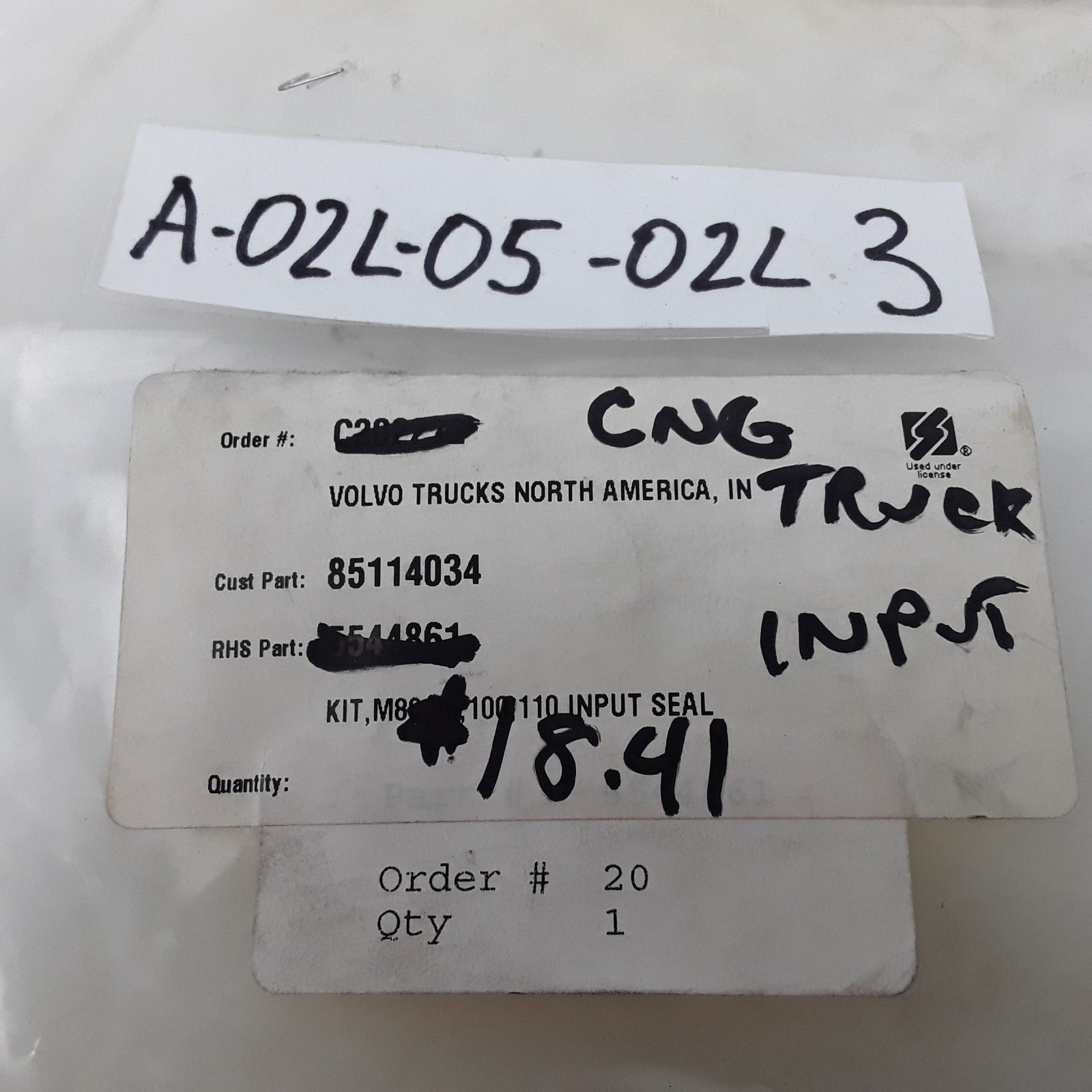 Volvo 85114034 Steering Gear Seal Kit For Mack Volvo Kenworth T660 International