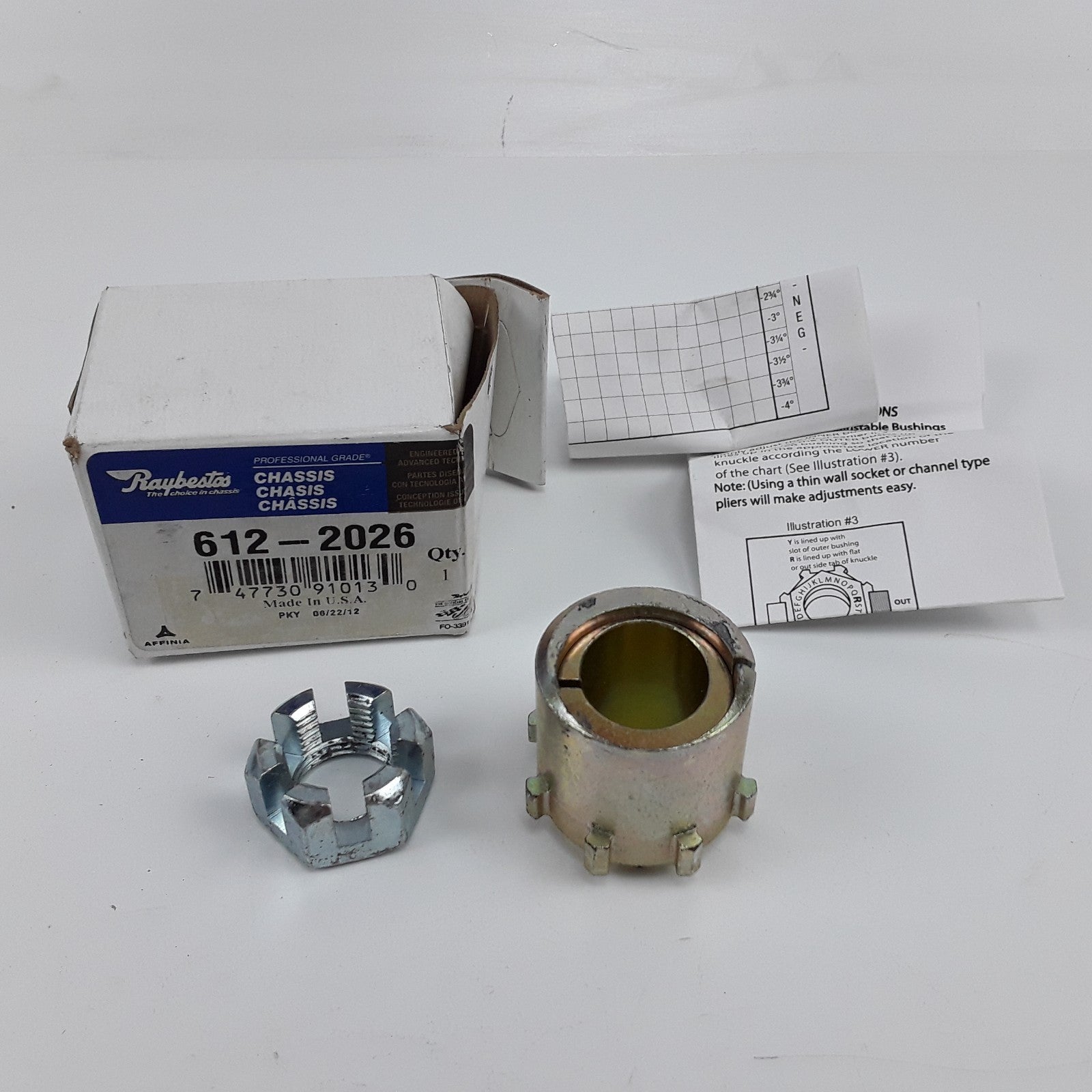 Front Camber Bushing Fits Dodge Ram 2500 3500 Ford Excursion Bronco (1980-2005)