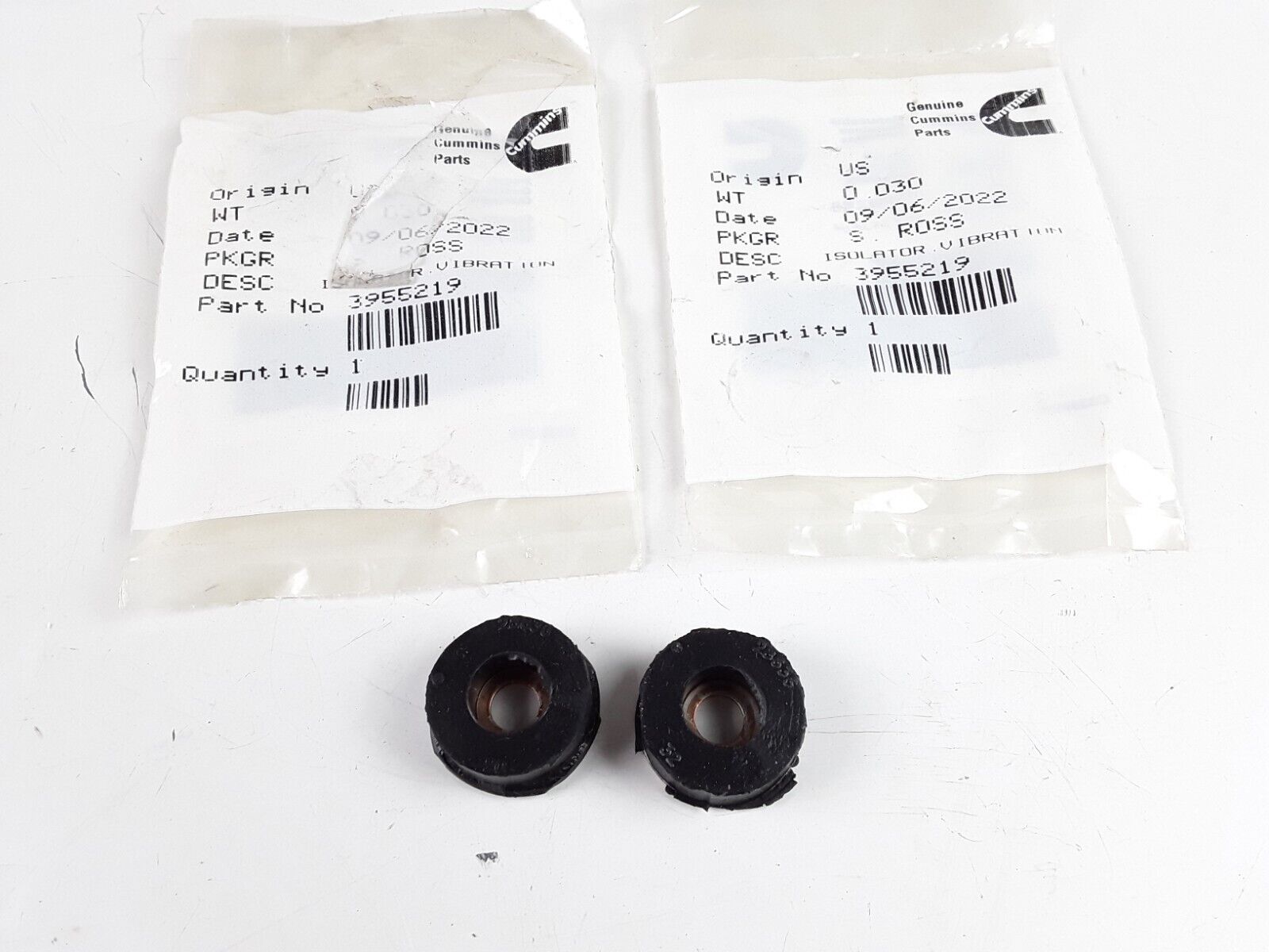 2pcs Cummins 3955219 Vibration Isolator Seal Cover Valve Fits 6.7 liter ISB/QSB - HotCarParts