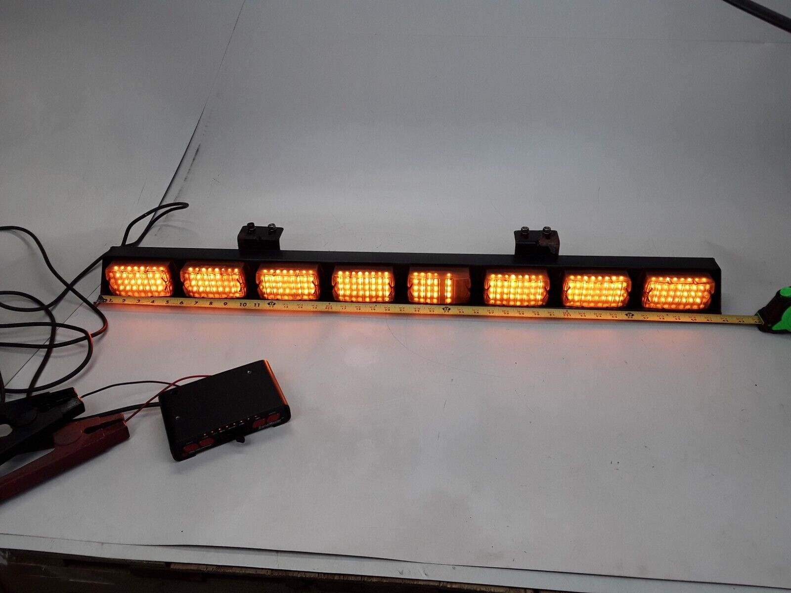 Truck Tow Rooftop Amber Light Bar LED Lamp Length 42" W/mounting & Controller - HotCarParts