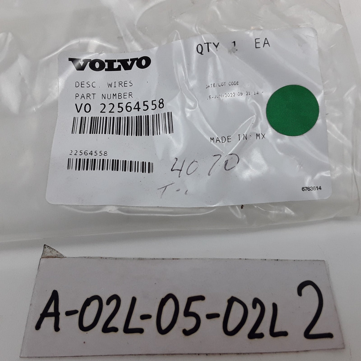Genuine Volvo Truck Multi Purpose Wire Wiring Harness Cable 22564558