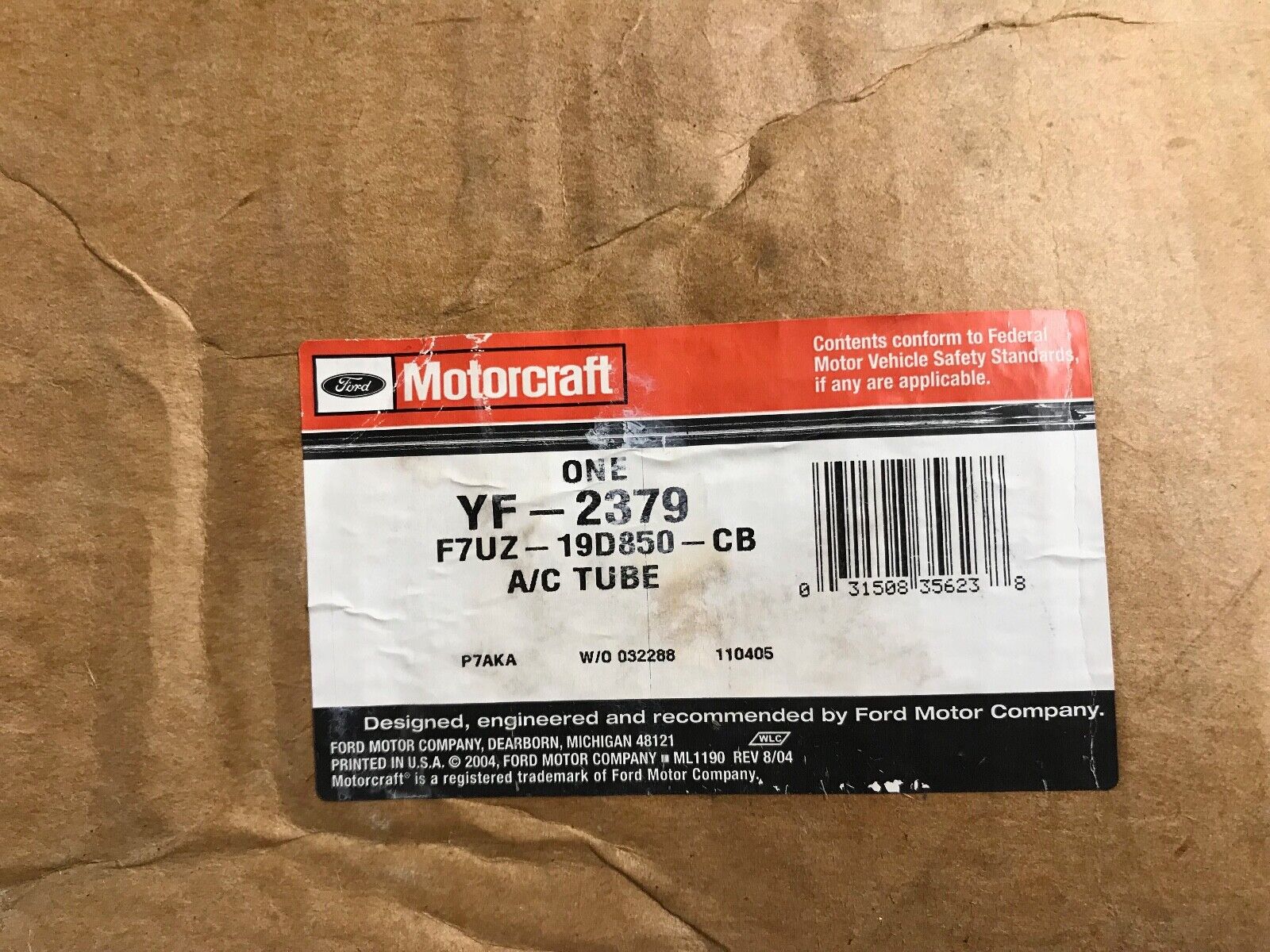 OEM A/C Refrigerant Hose Motorcraft fits 97-99 Ford Econoline Super Duty6.8L-V10 - HotCarParts