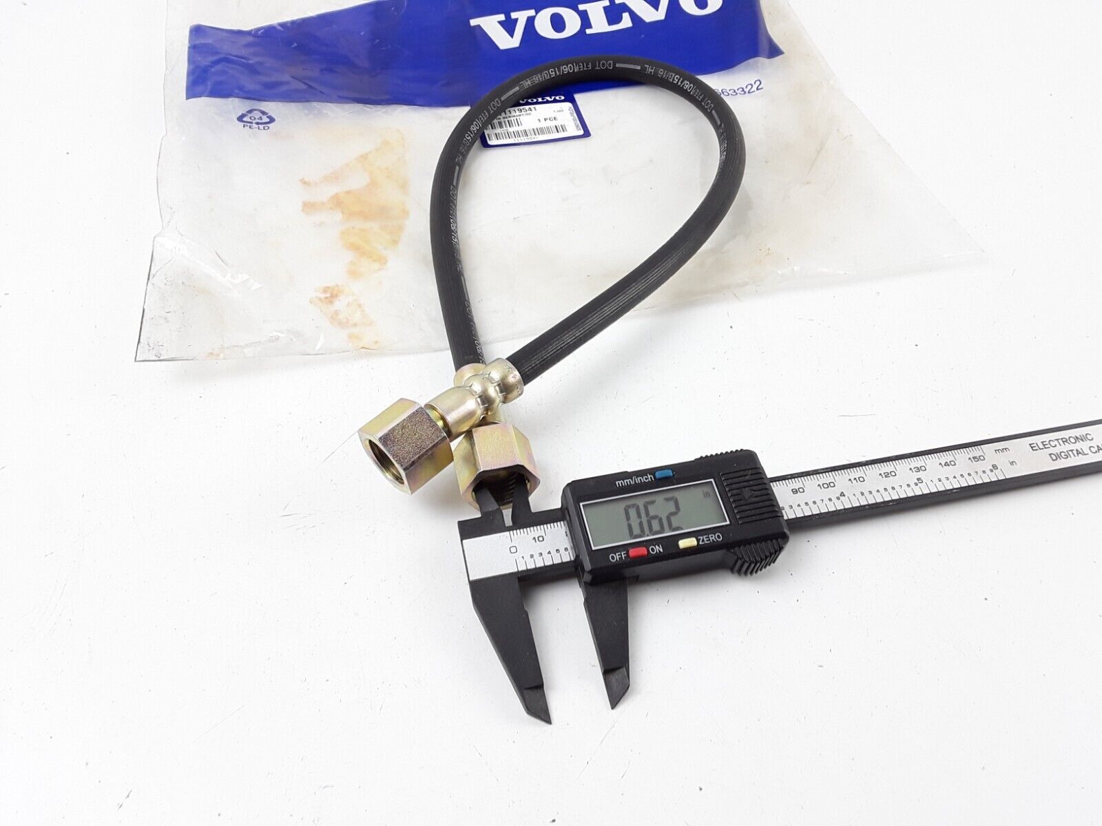 GENUINE Volvo BRAKE HOSE VOE 11119541 Articulated Haulers A25D A25E A30D A30E - HotCarParts