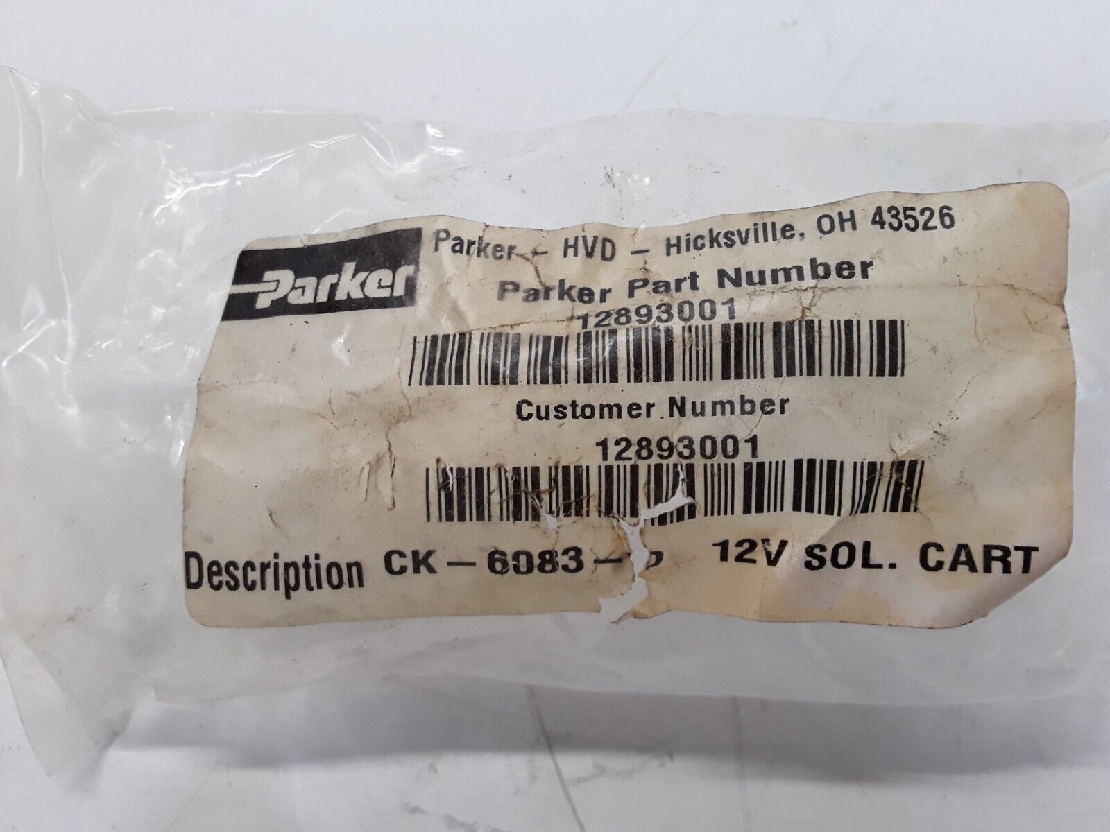 Parker Chelsea 12893001 CK-6083-D 12V Solenoid Valve Cartridge 5501258 CK6083D - HotCarParts