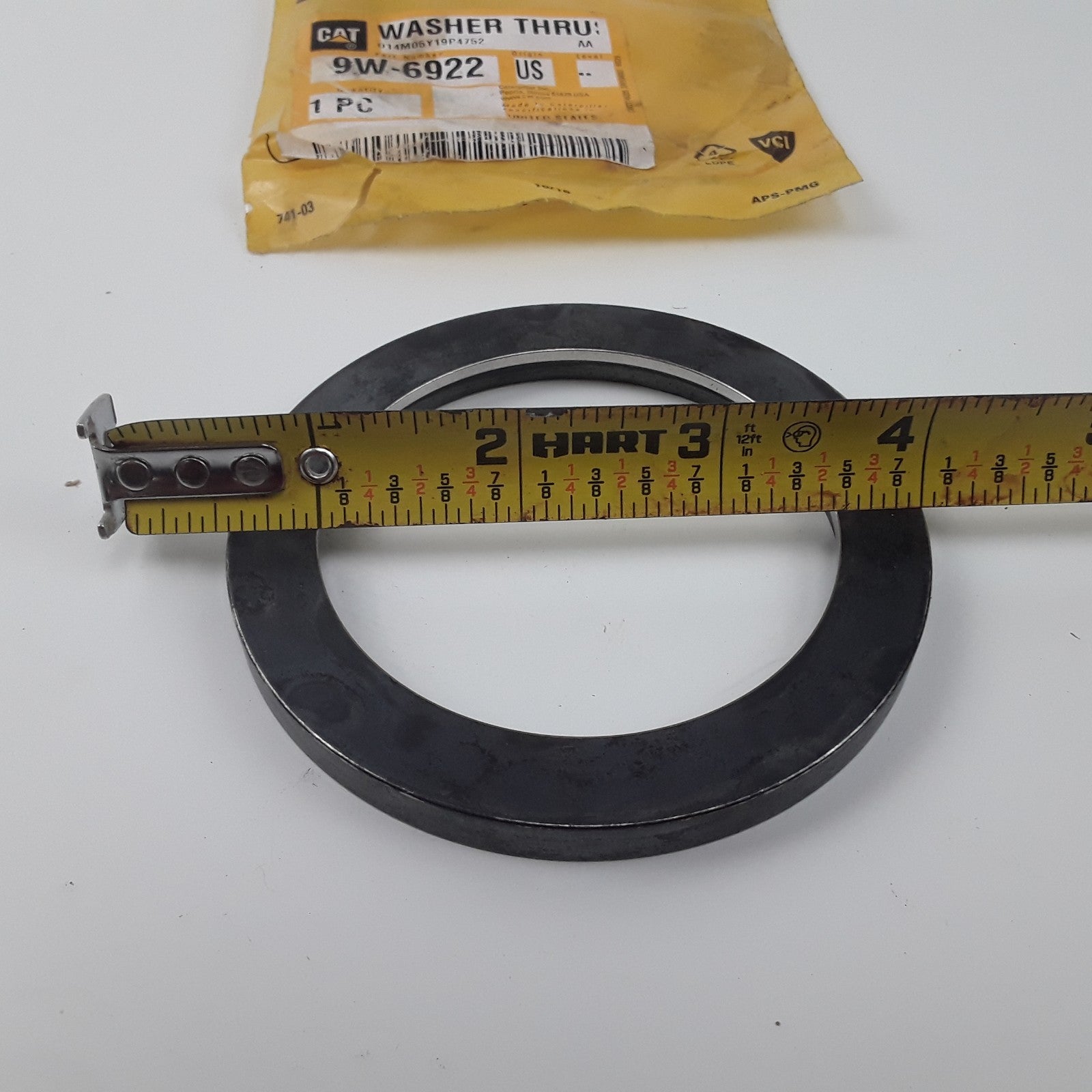 Caterpillar 9W-6922 65.6mm Thrust Washer Heavy Duty Inner 2.6in Outer 3.5in