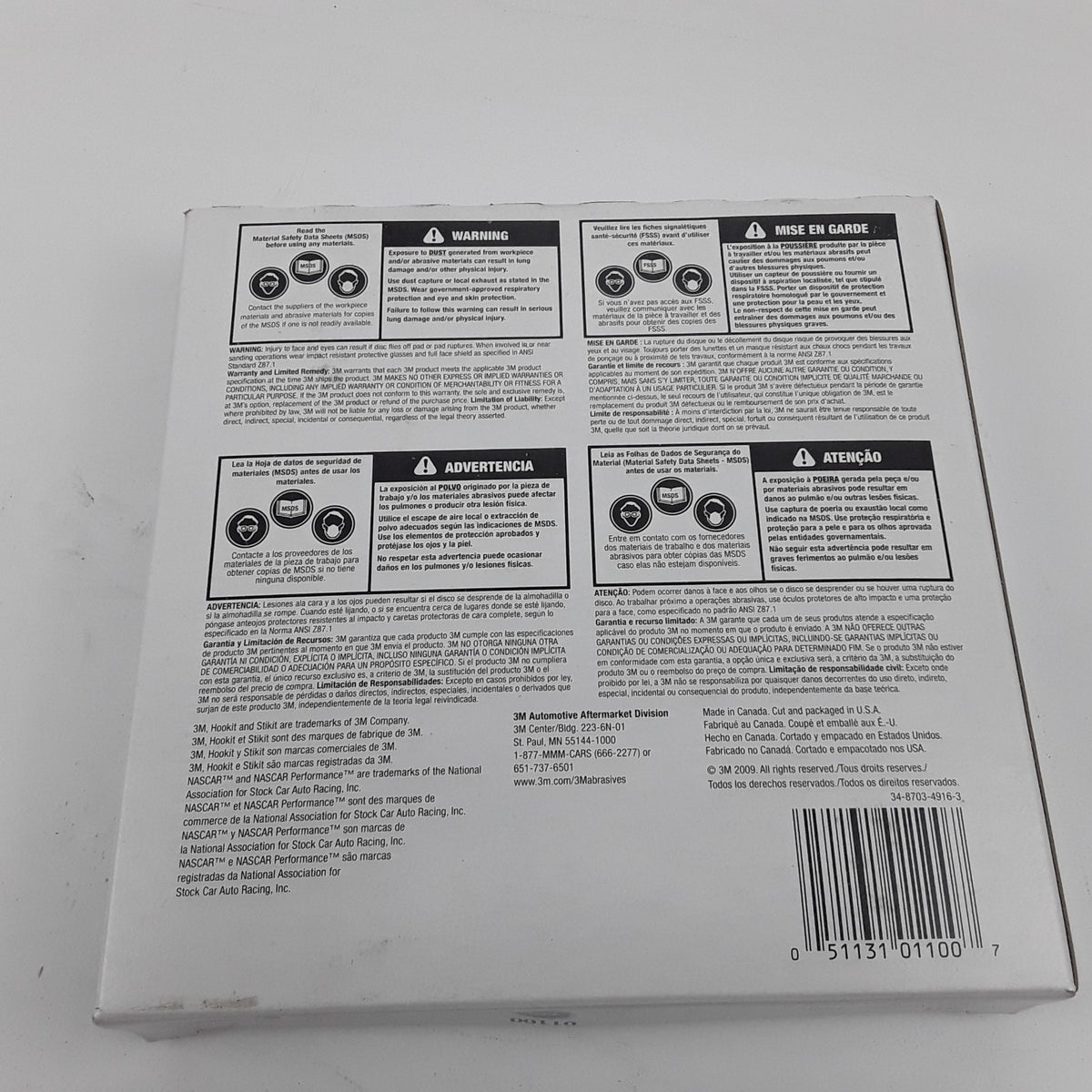 3M 01100 Red Stikit Abrasive Discs P80 Grit 8 inches 203mm 25 Discs Per Box