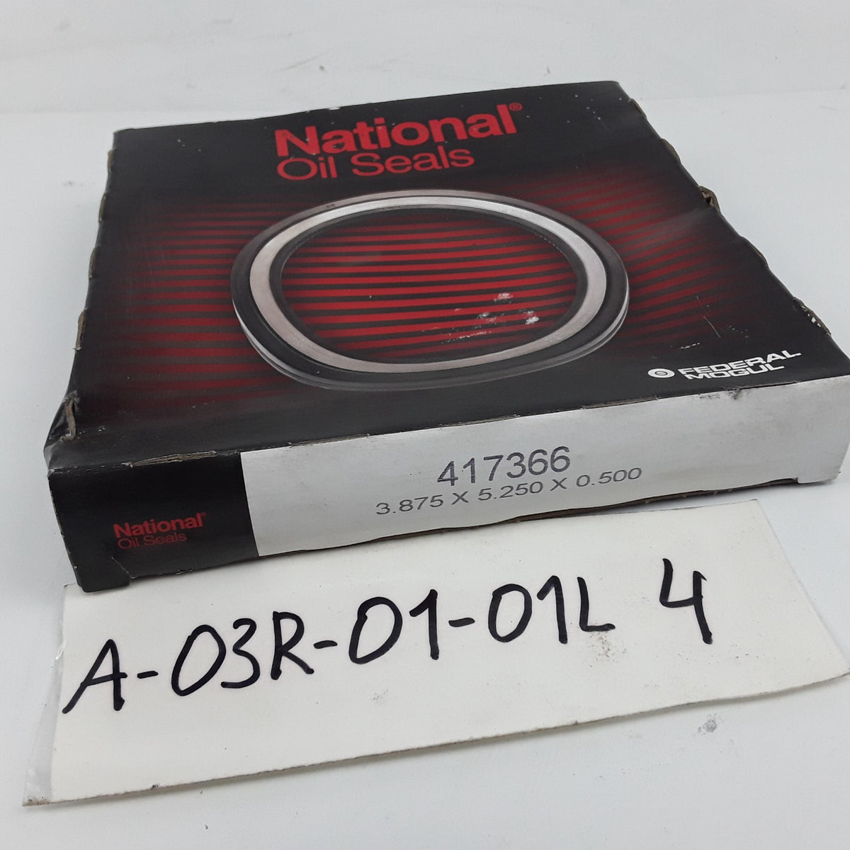 National Seals 417366 Industrial Multi-Purpose Oil Seal 3.875 x 5.250 x 0.500