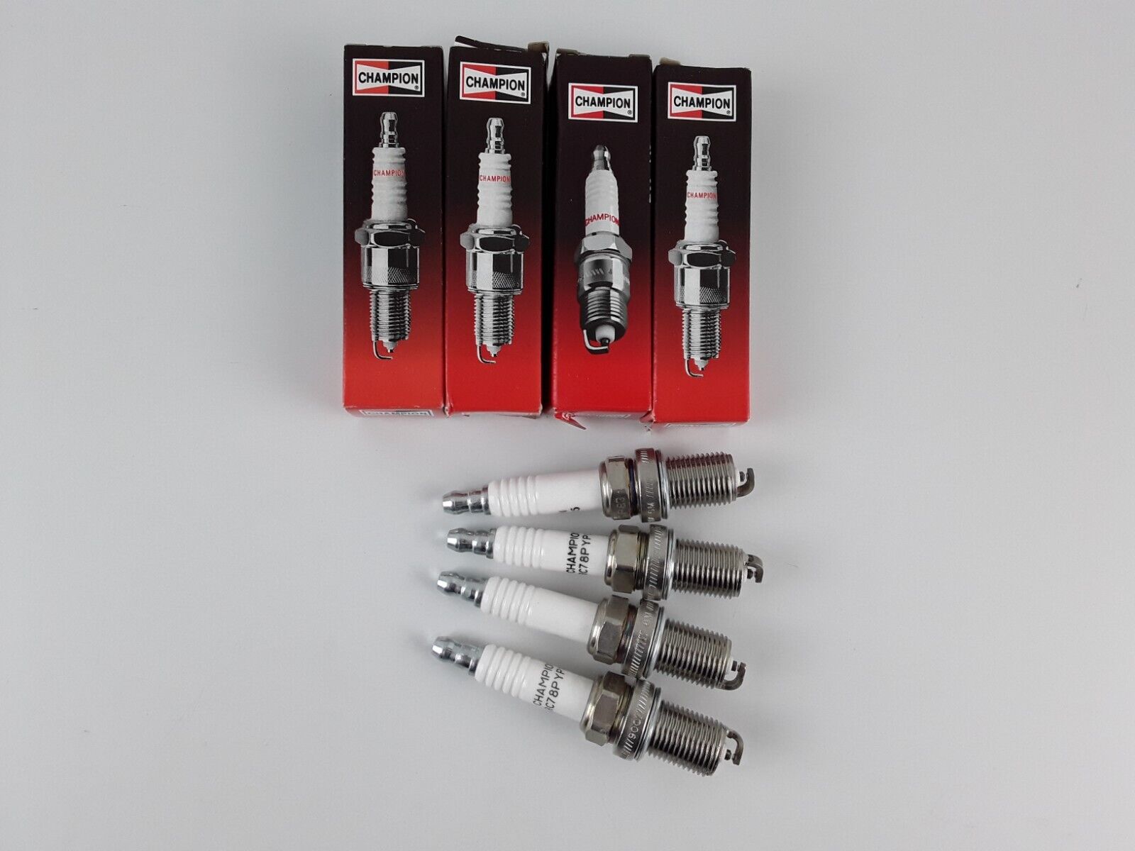 4 pcs Spark Plug Champion 243 RC78PYP15 Spark Plug-Industrial Fast Free Shipping - HotCarParts