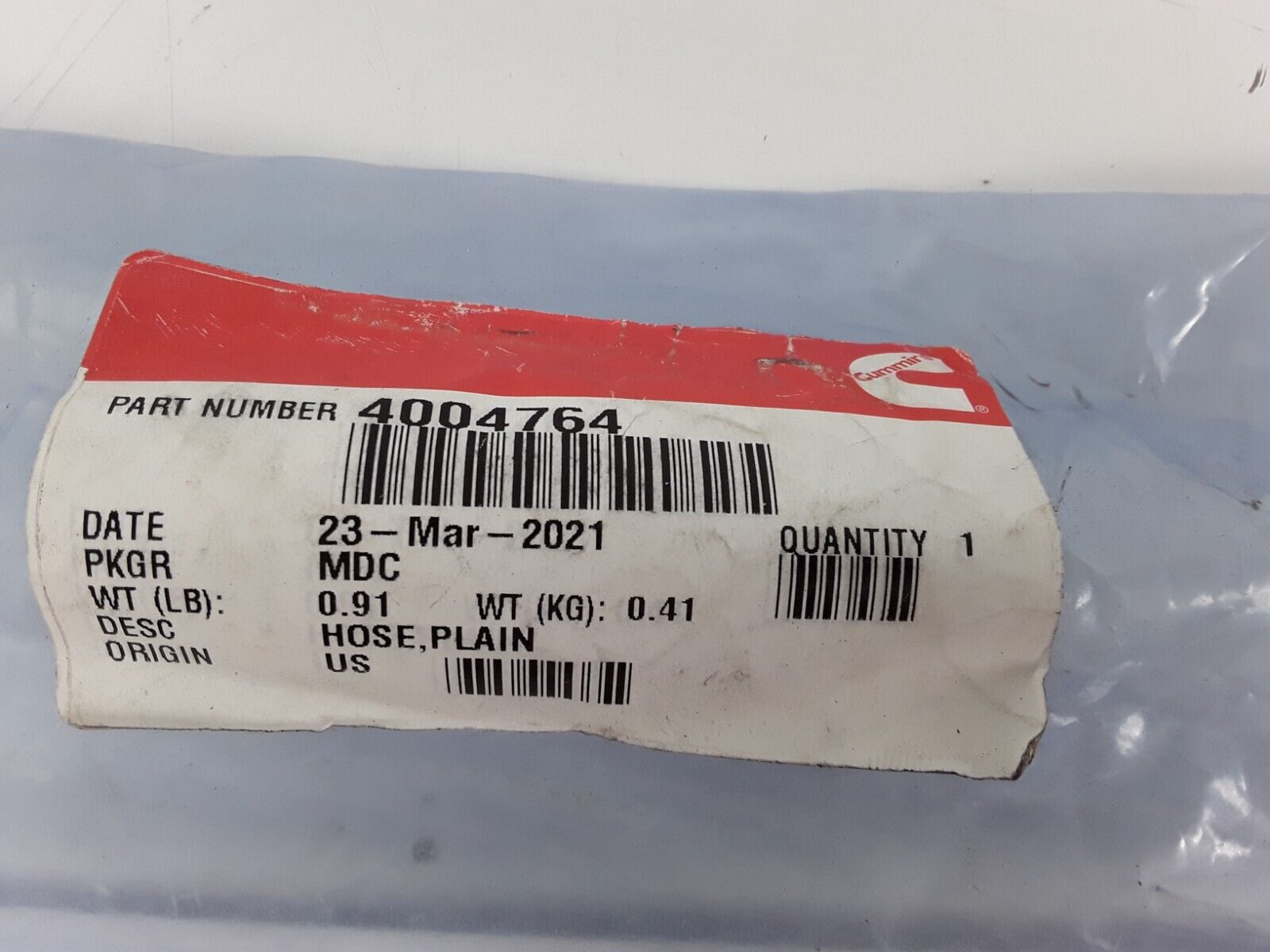 Genuine Cummins 4004764 Engine Air Intake Hose Crankcase Breather 1 x 44 inch - HotCarParts