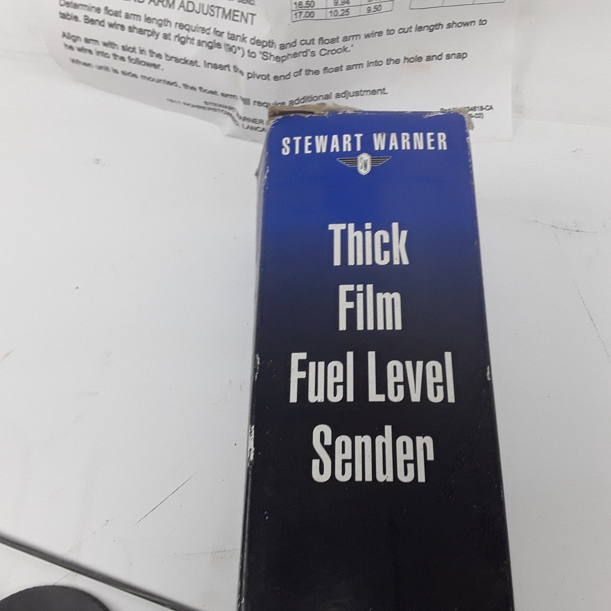 Stewart Warner 15-1/2"-24" Tank Depth Float Arm Fuel Level Sender 240 ohms