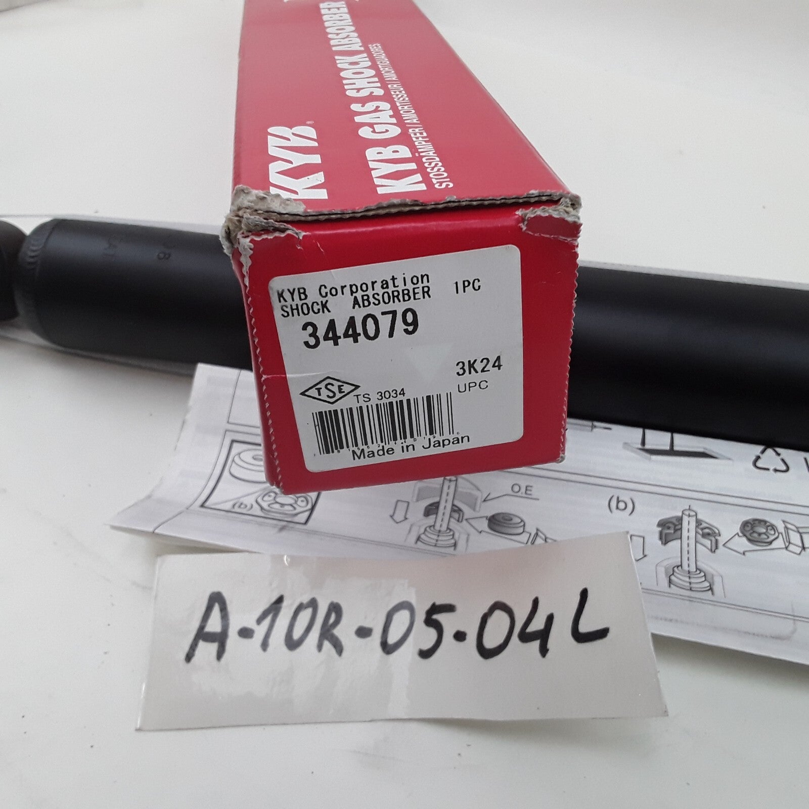 KYB 344079 Rear Suspension Shock Absorber Assembly for Ford Mazda 1980-2017