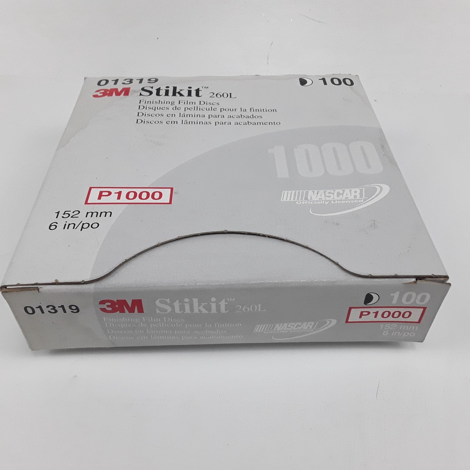 3M Stikit Finishing Film Abrasive Disc 260L 01319 6 in P1000 100 PCS Per Carton