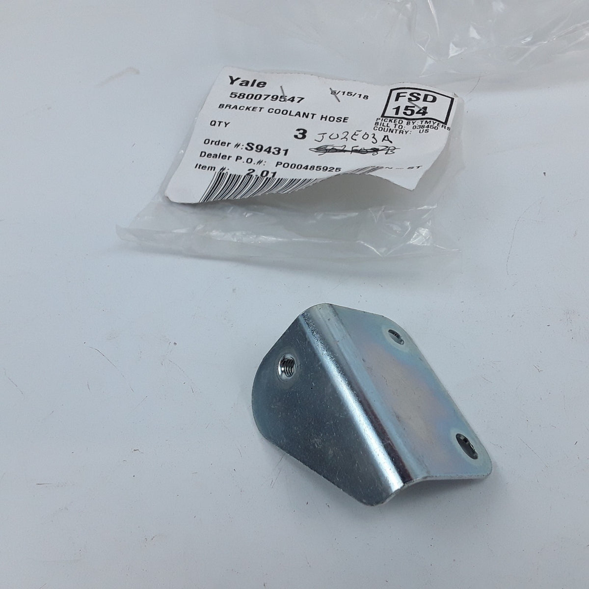 Coolant Hose Bracket Retainer By Yale Forklift Parts 580079547