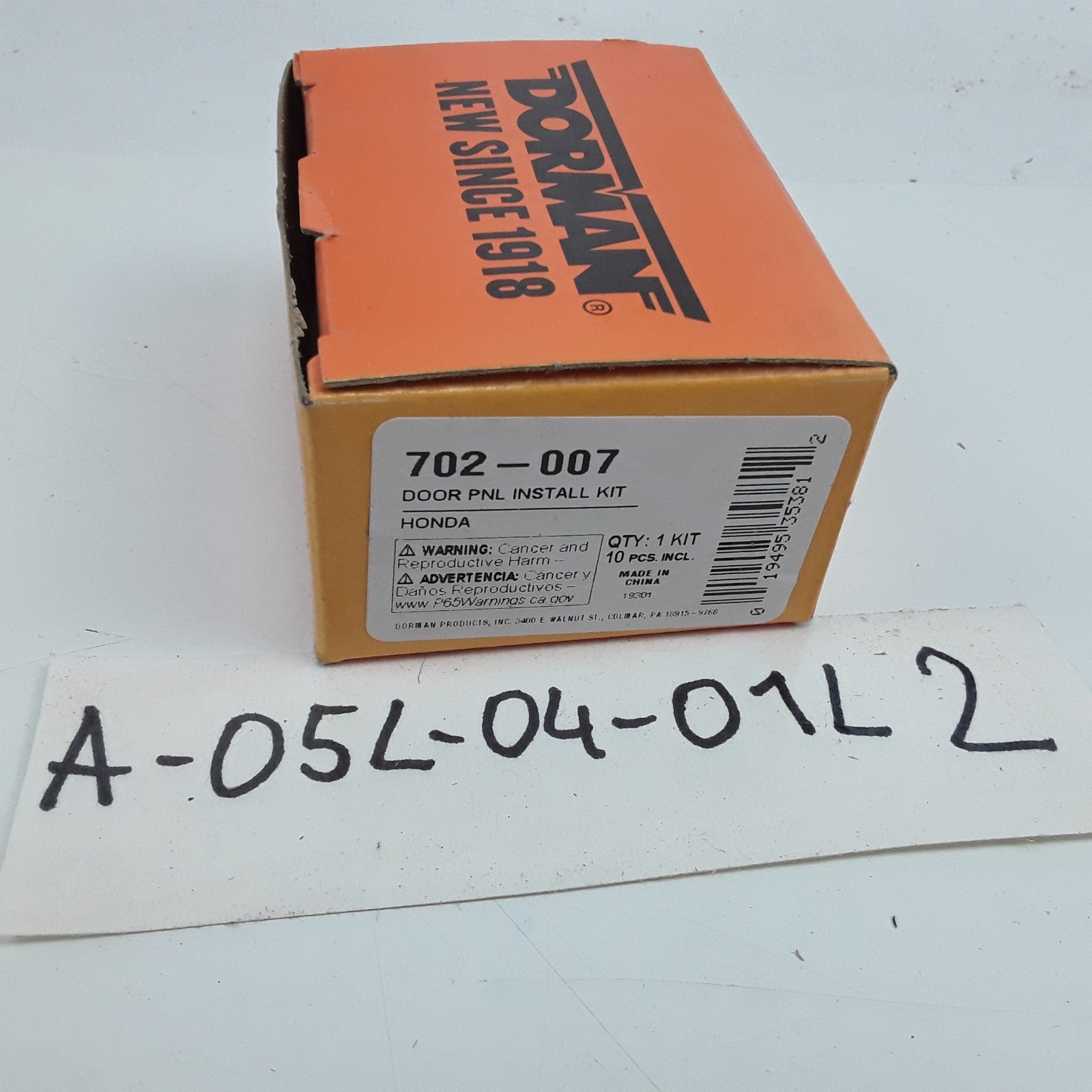 Dorman 702-007 Door Panel Install Kit Fits Honda Civic Accord Acura CL 1986-2000