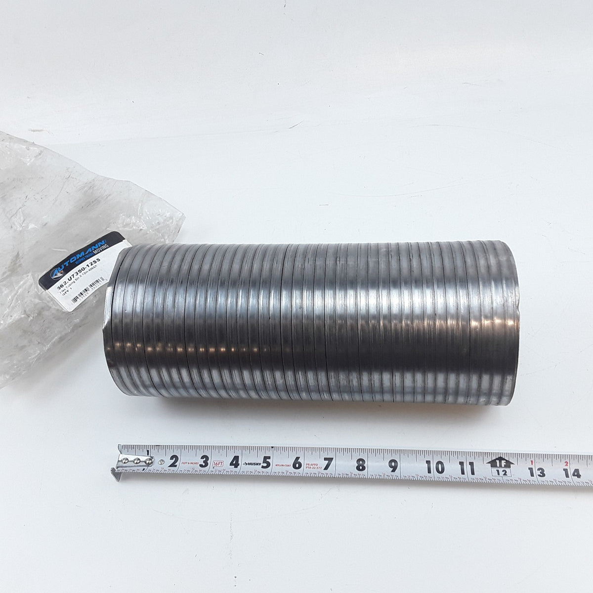 Automann 562.U7350-12SS Flex Tubing Stainless Steel 5in x 12in For Universal