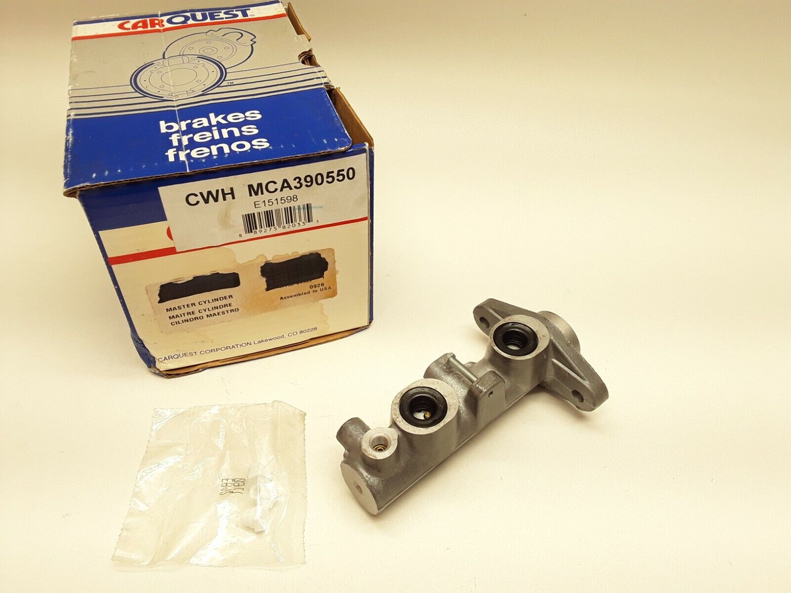 Brake Master Cylinder CARQUEST MCA390550 fits Honda Civic 1999,2000 FAST SHIPP - HotCarParts