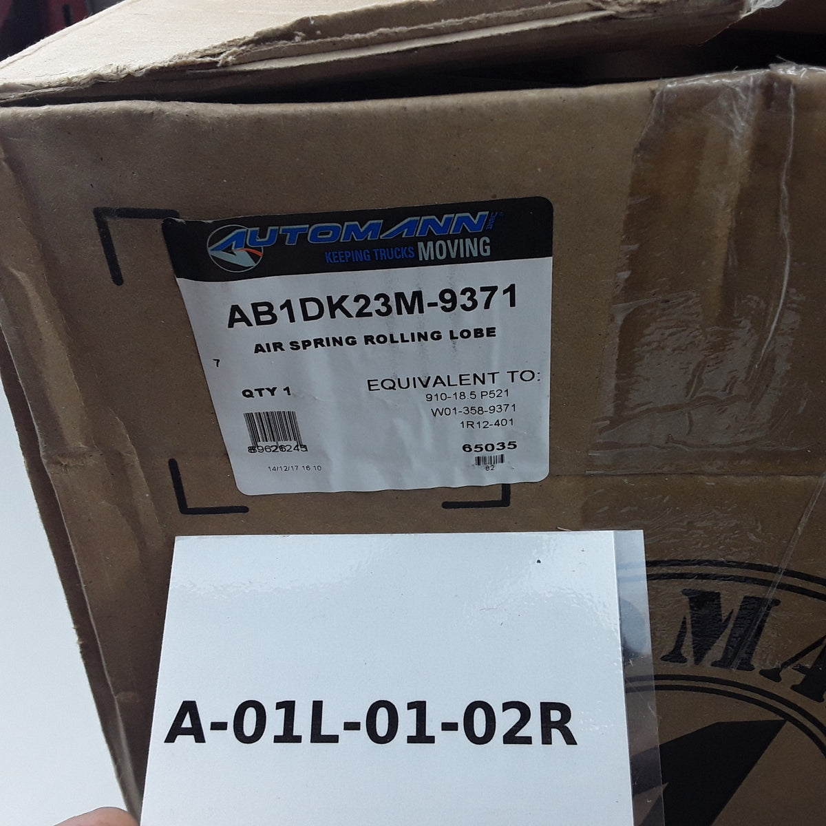 Automann AB1DK23M-9371 Air Suspension Spring Rolling Lobe For Trucks and Trailer