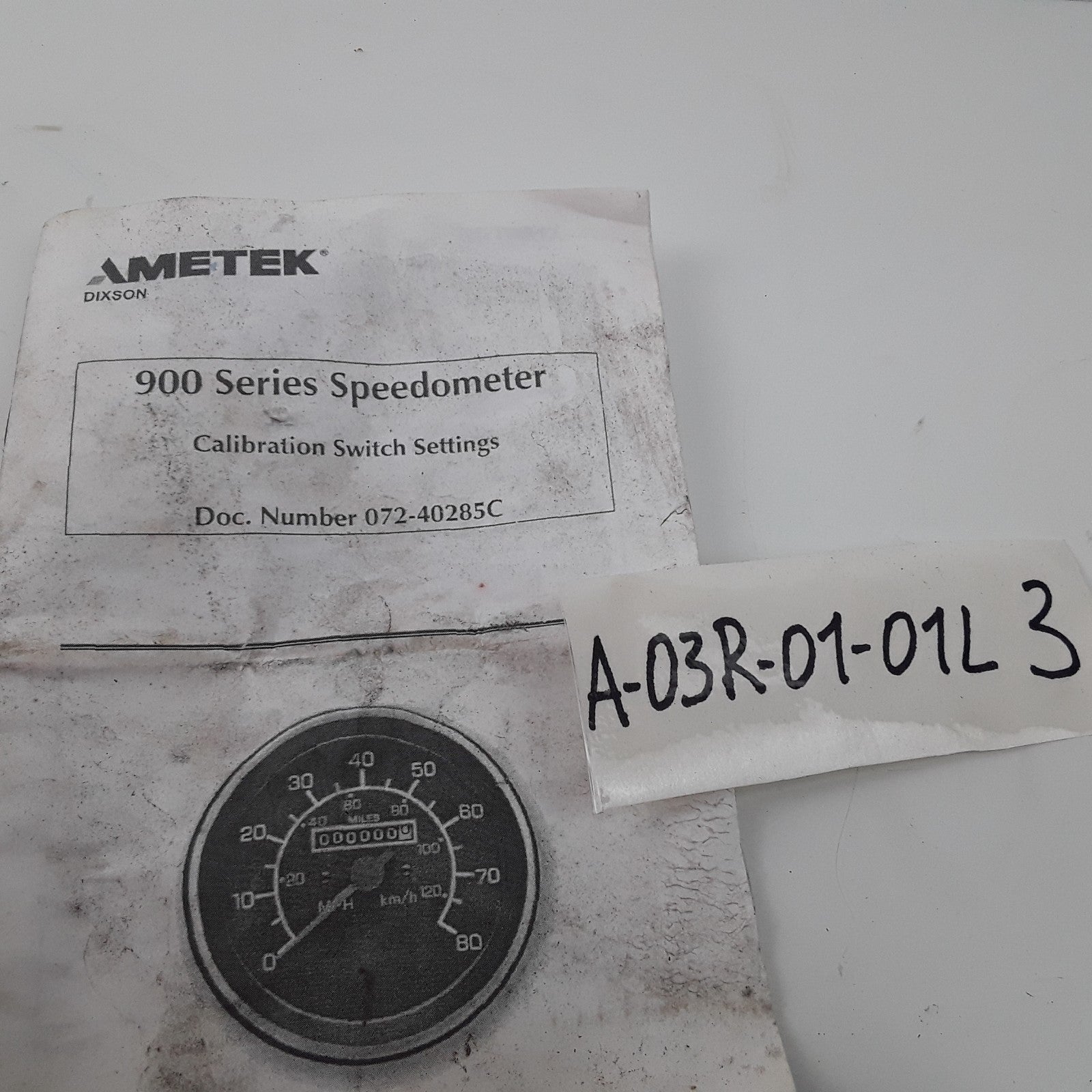 Meritor 072-40285C 900 Series Gen II Speedometer For Heavy Duty Car Trucks