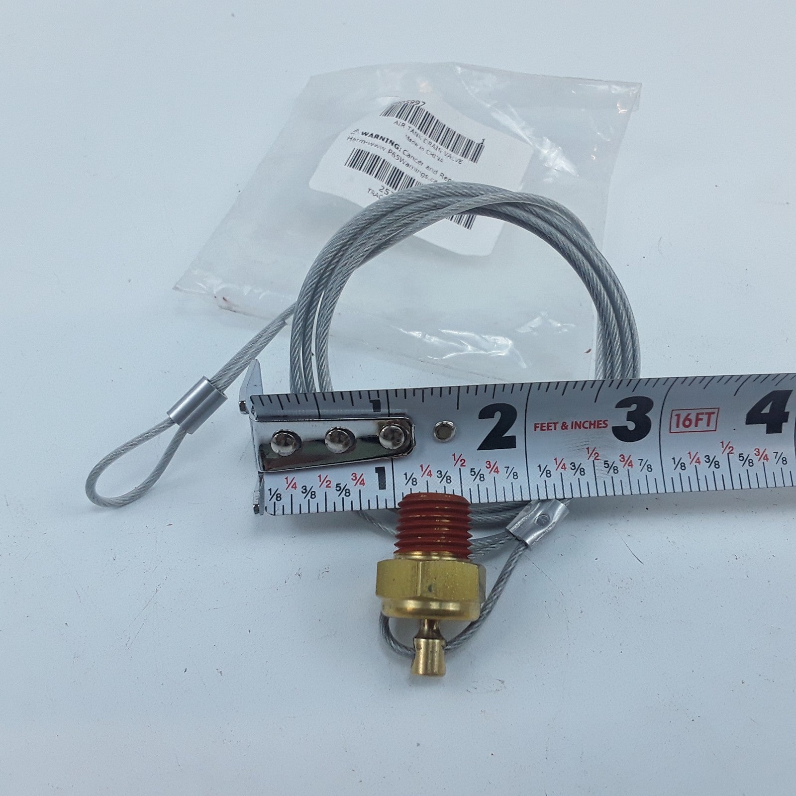 257336-12 Air Tank Drain Valve Assembly Pull Type For Heavy Duty Trucks