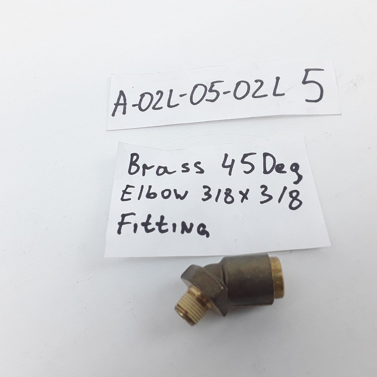 45° Brass Push-to-Connect (PTC) Male 3/8 Elbow Fitting For Mack & Volvo Truck