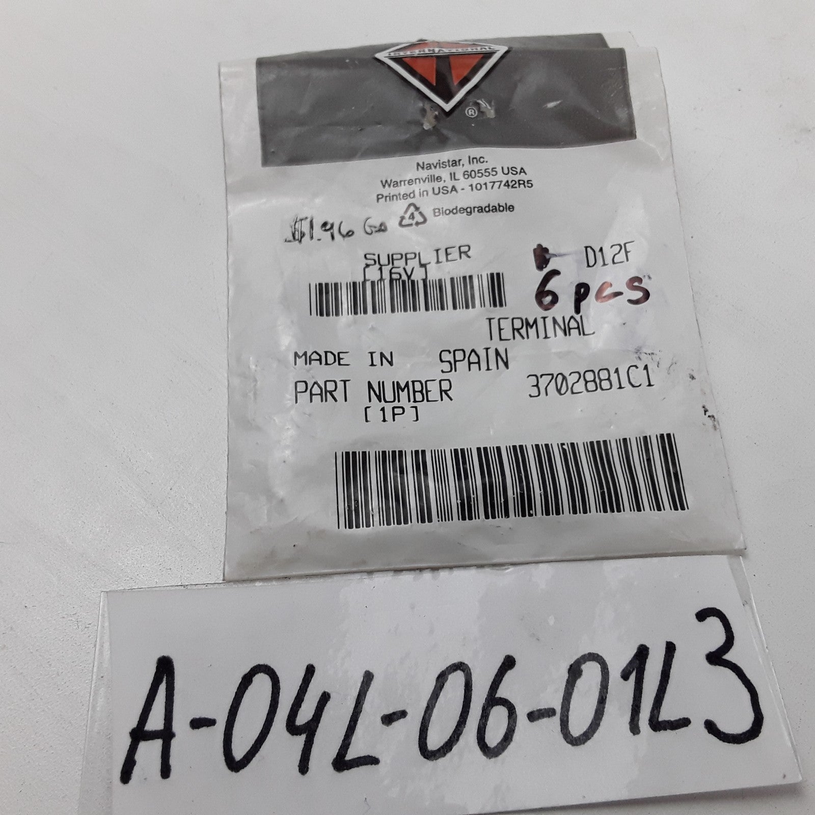 6 PCS International 3702881C1 Electrical Cables Terminals For Navistar Trucks