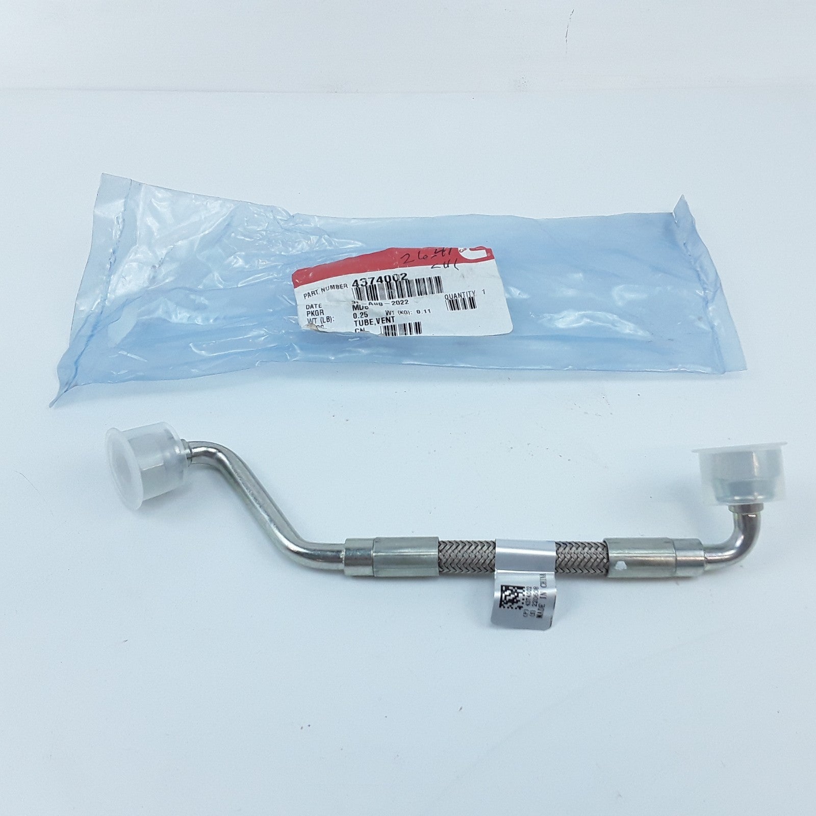Genuine Cummins 4374002 Vent Tube Assembly Fits EPA13 15 Liter ISX QSX Engines