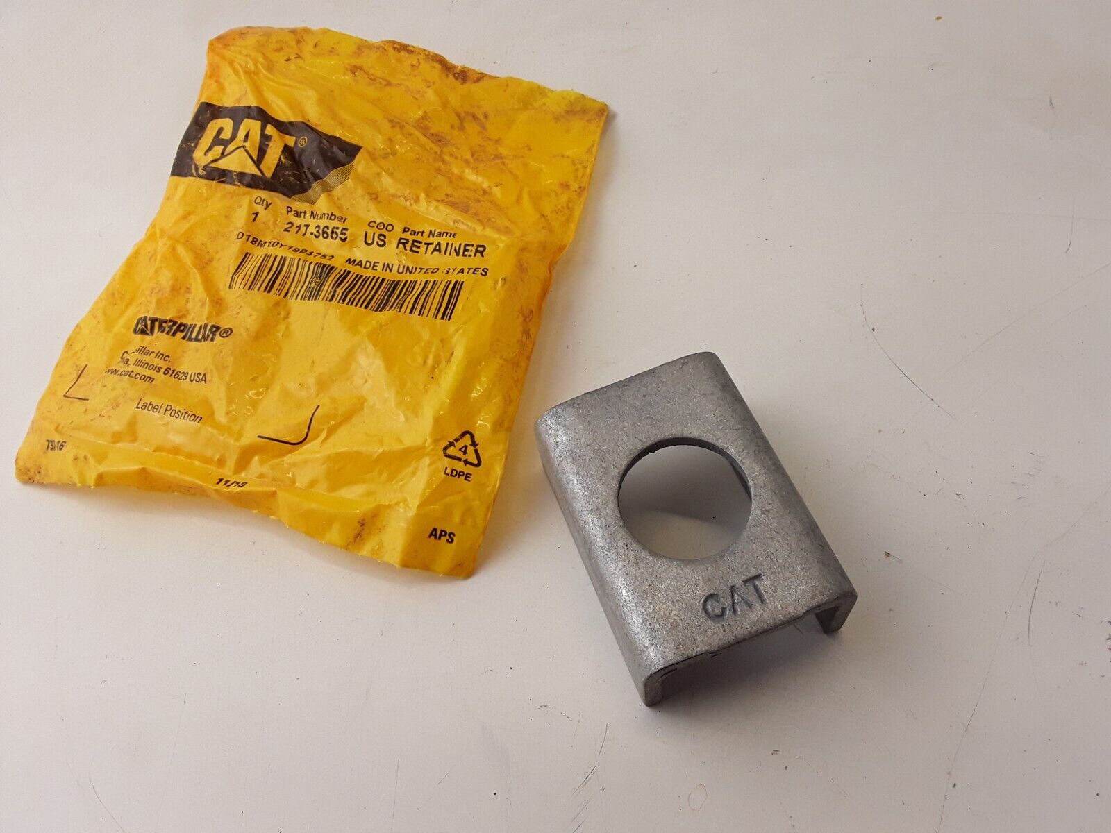 CAT 217-3655 50MM LONG FORMED STEEL RETAINER FITS CATERPILLAR - HotCarParts