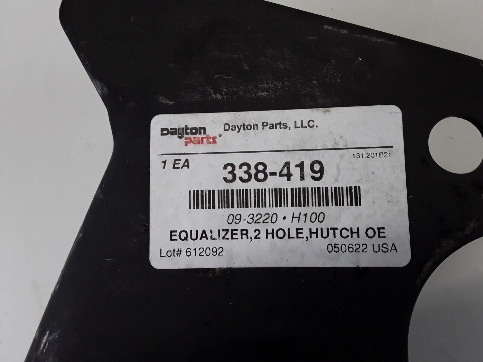 Dayton 338-419 Hutch 2-hole Equalizer With Bushing Fits Euclid E2781A,75003 - HotCarParts