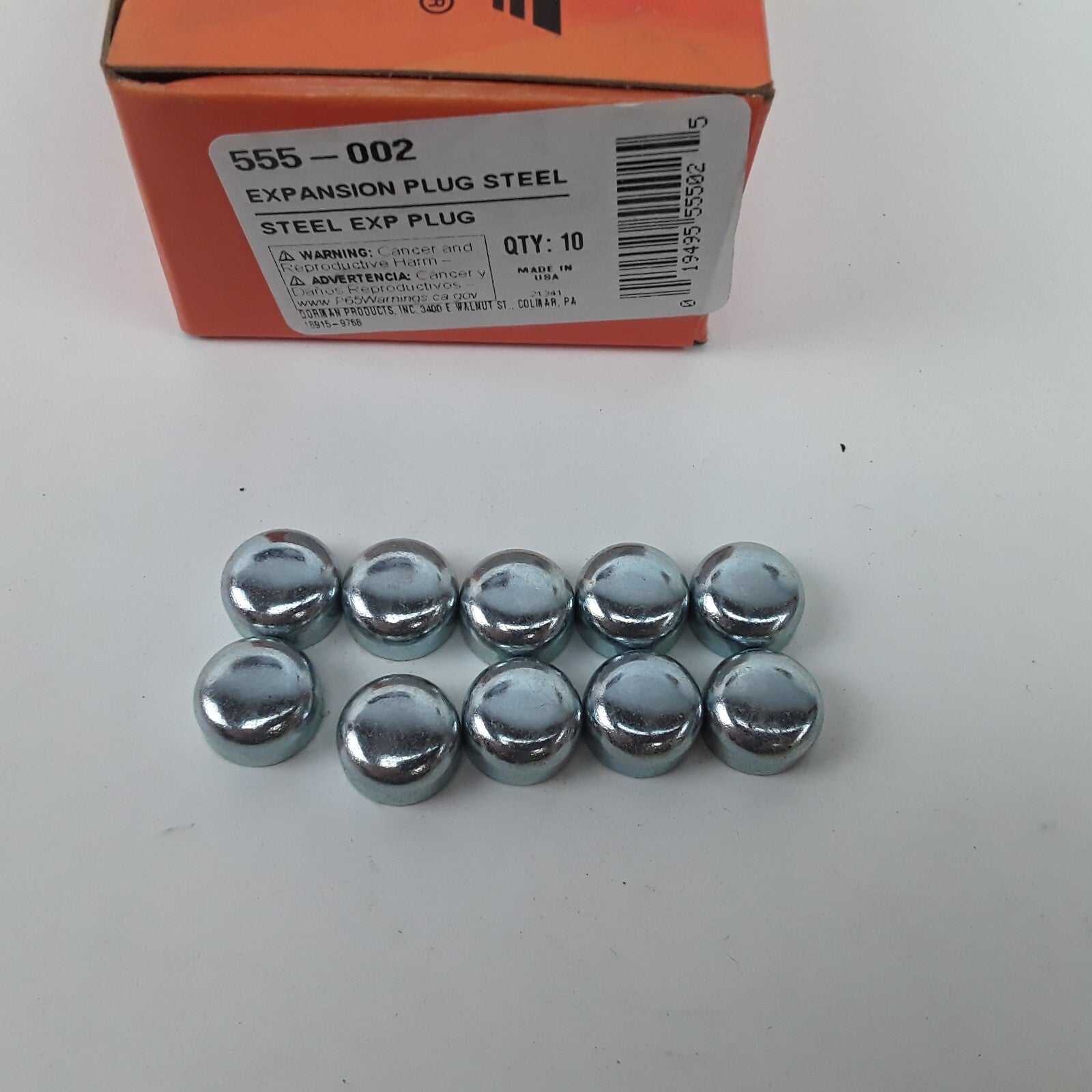 Set of 10 Engine Core Steel Cup Expansion Plug 7/16 In Fits Renault Jeep Lincoln